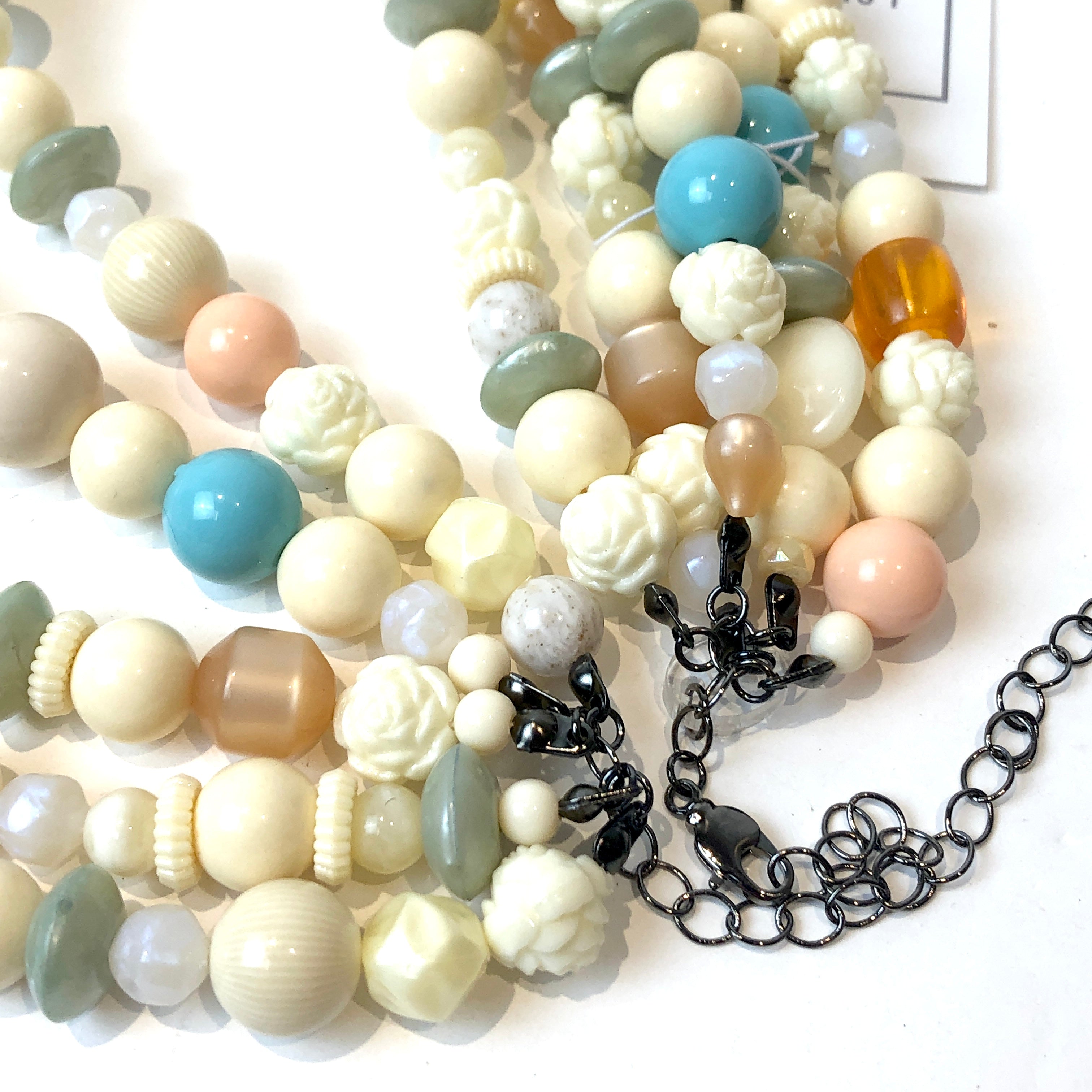 off white mixed necklace