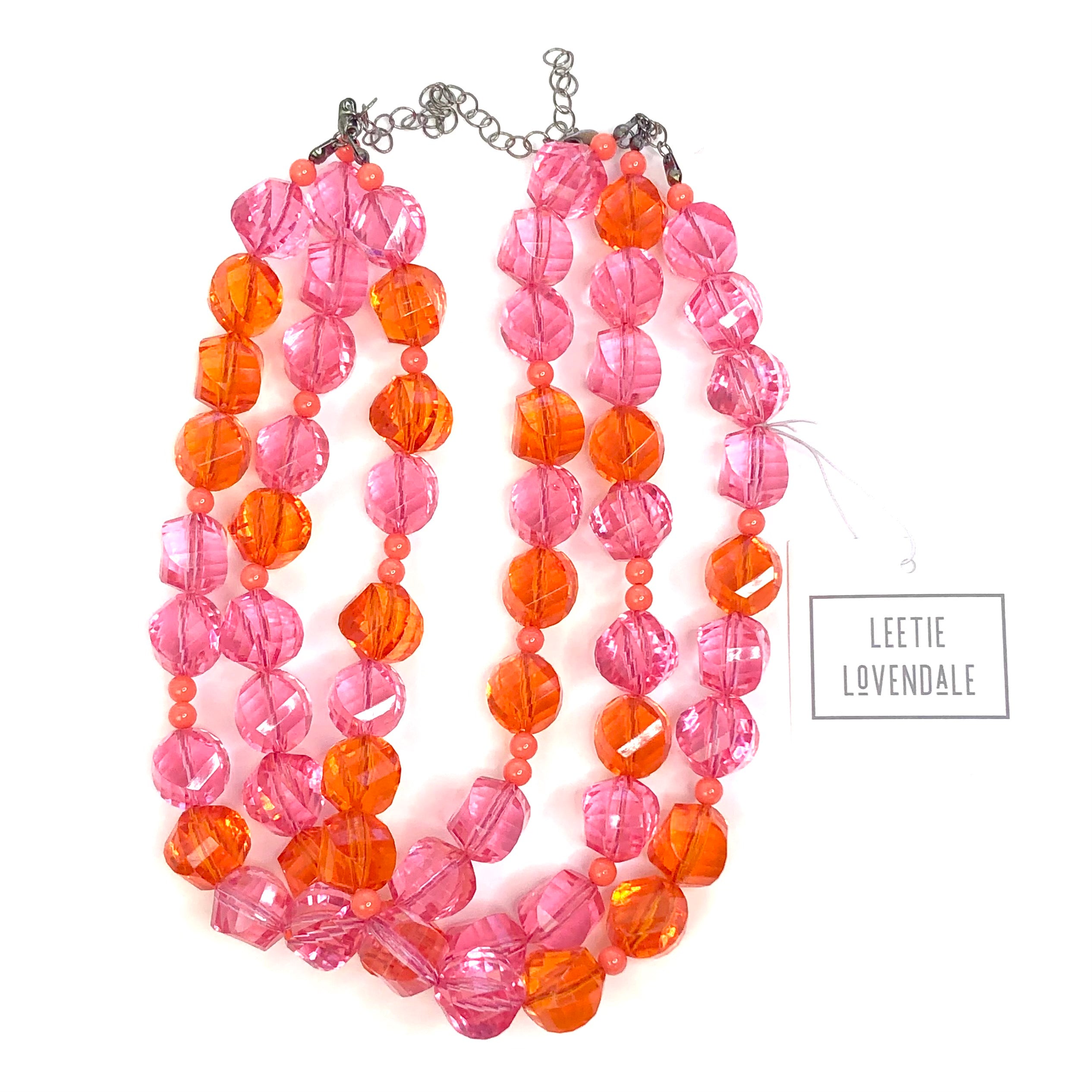 Passion Berry Faceted Morgan Necklace