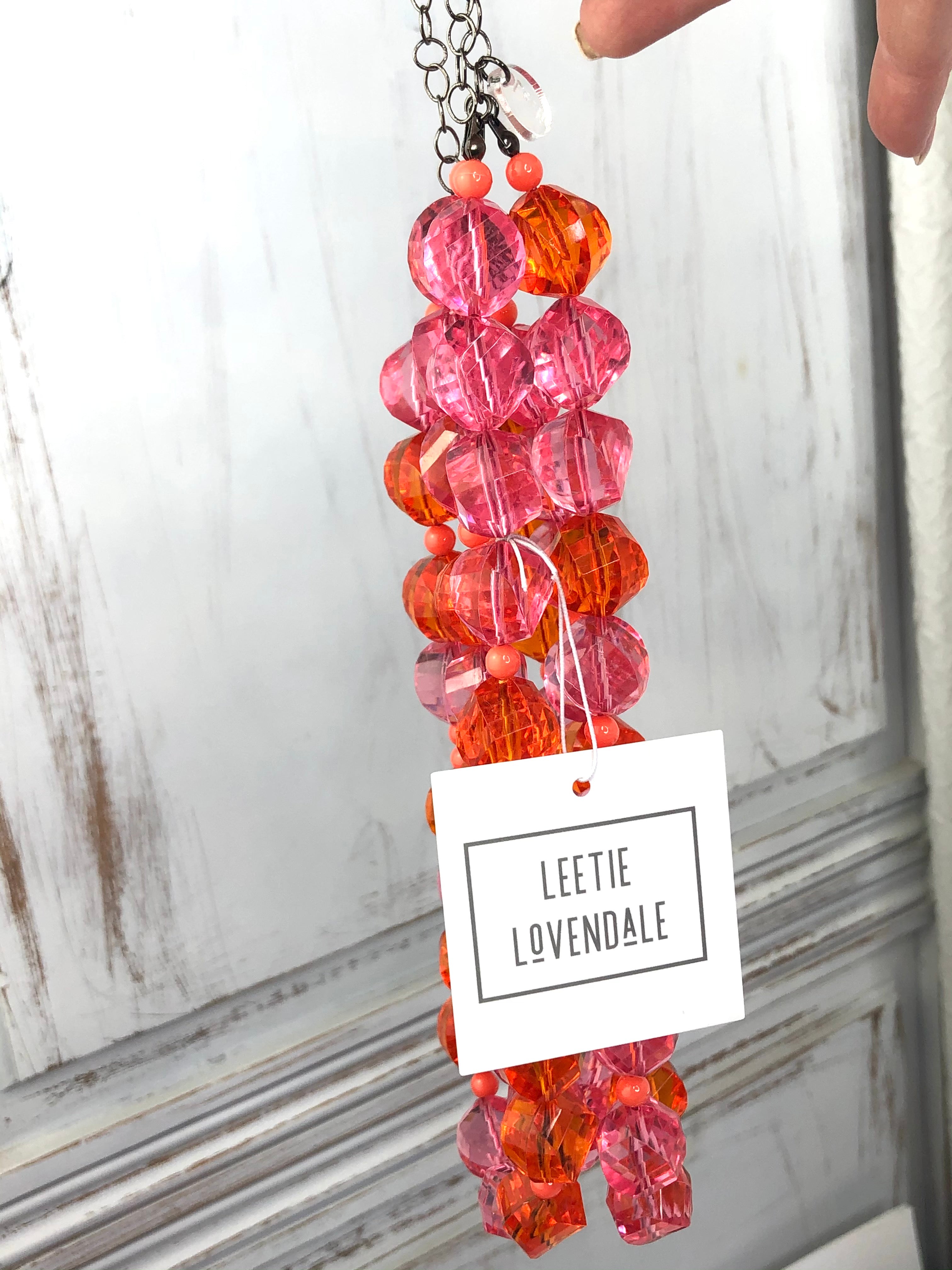 Passion Berry Faceted Morgan Necklace