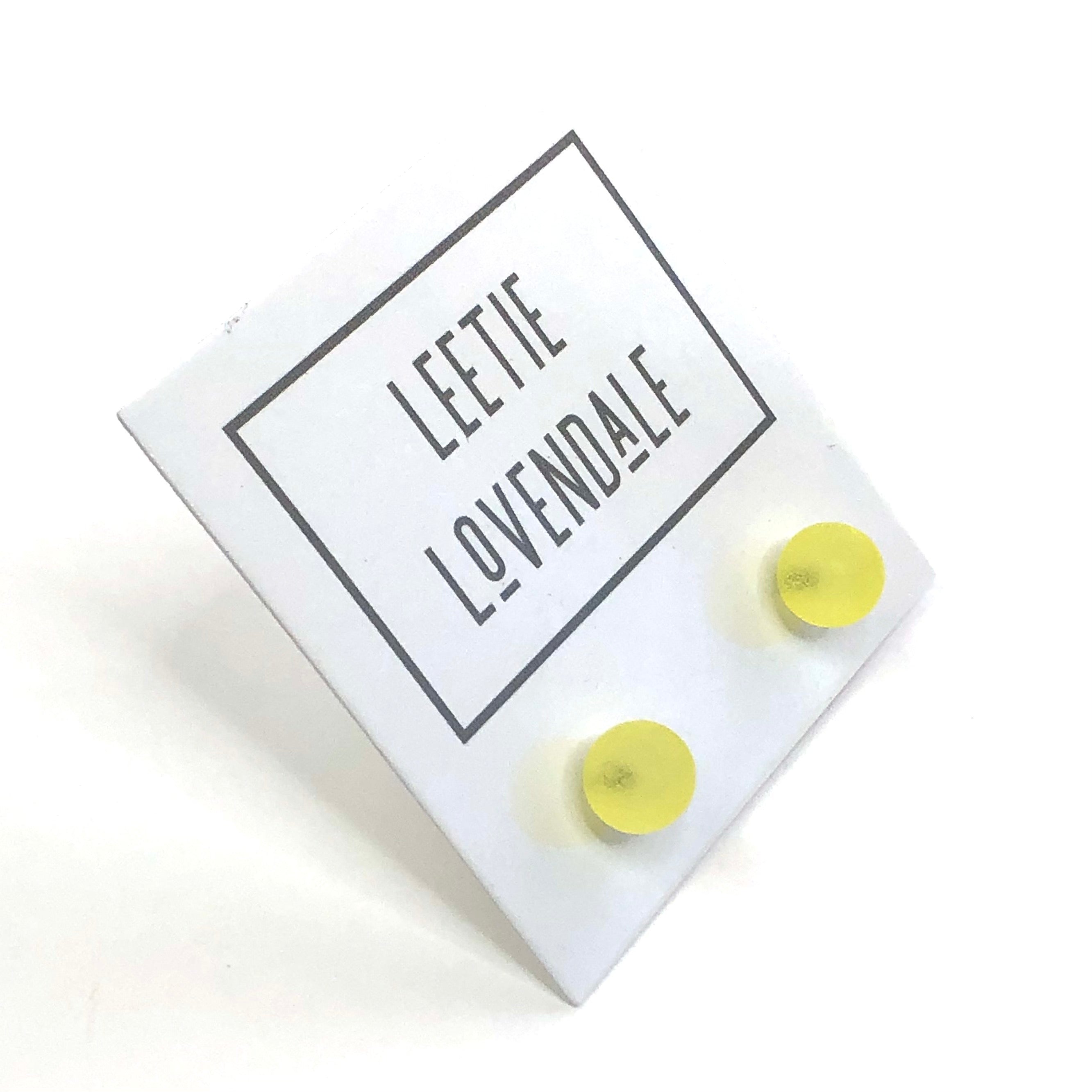yellow lucite earrings