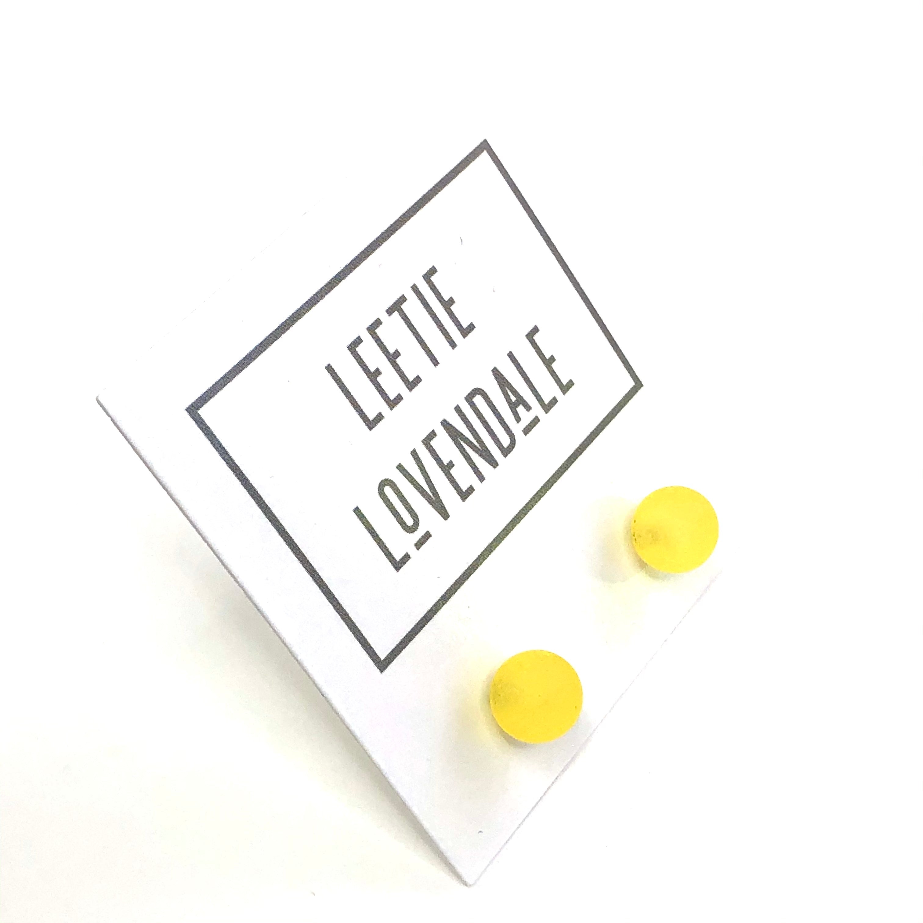 dark yellow earrings