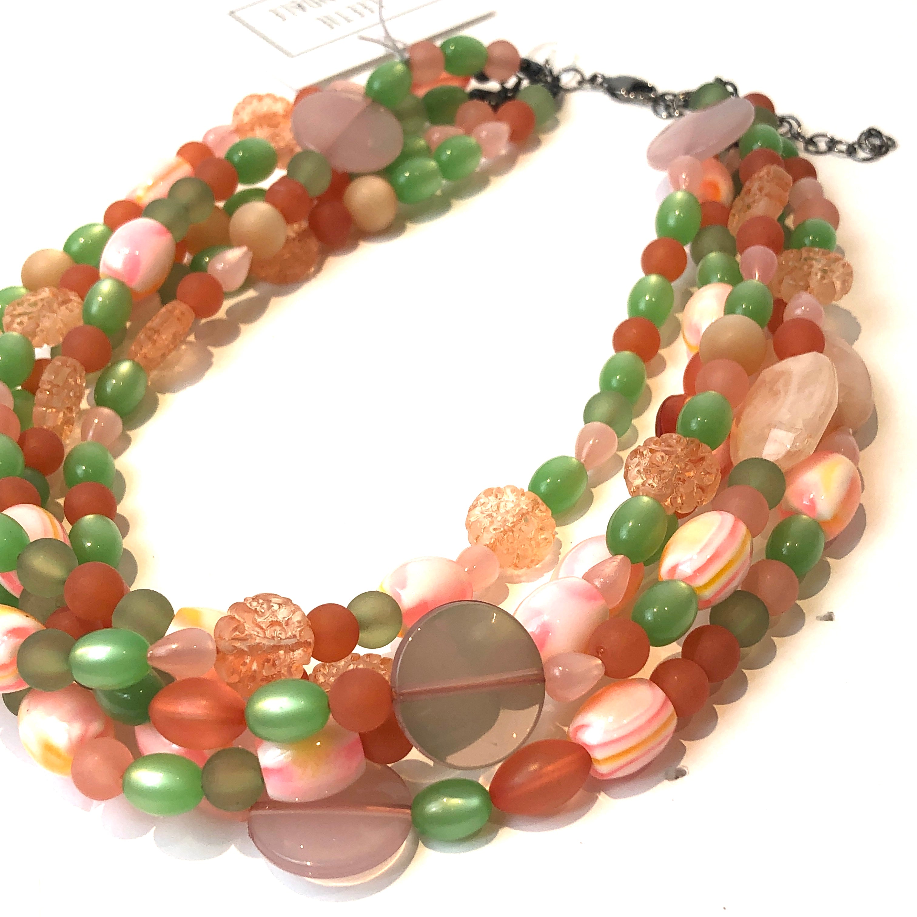 Peachy Sweet Sylvie Statement Necklace