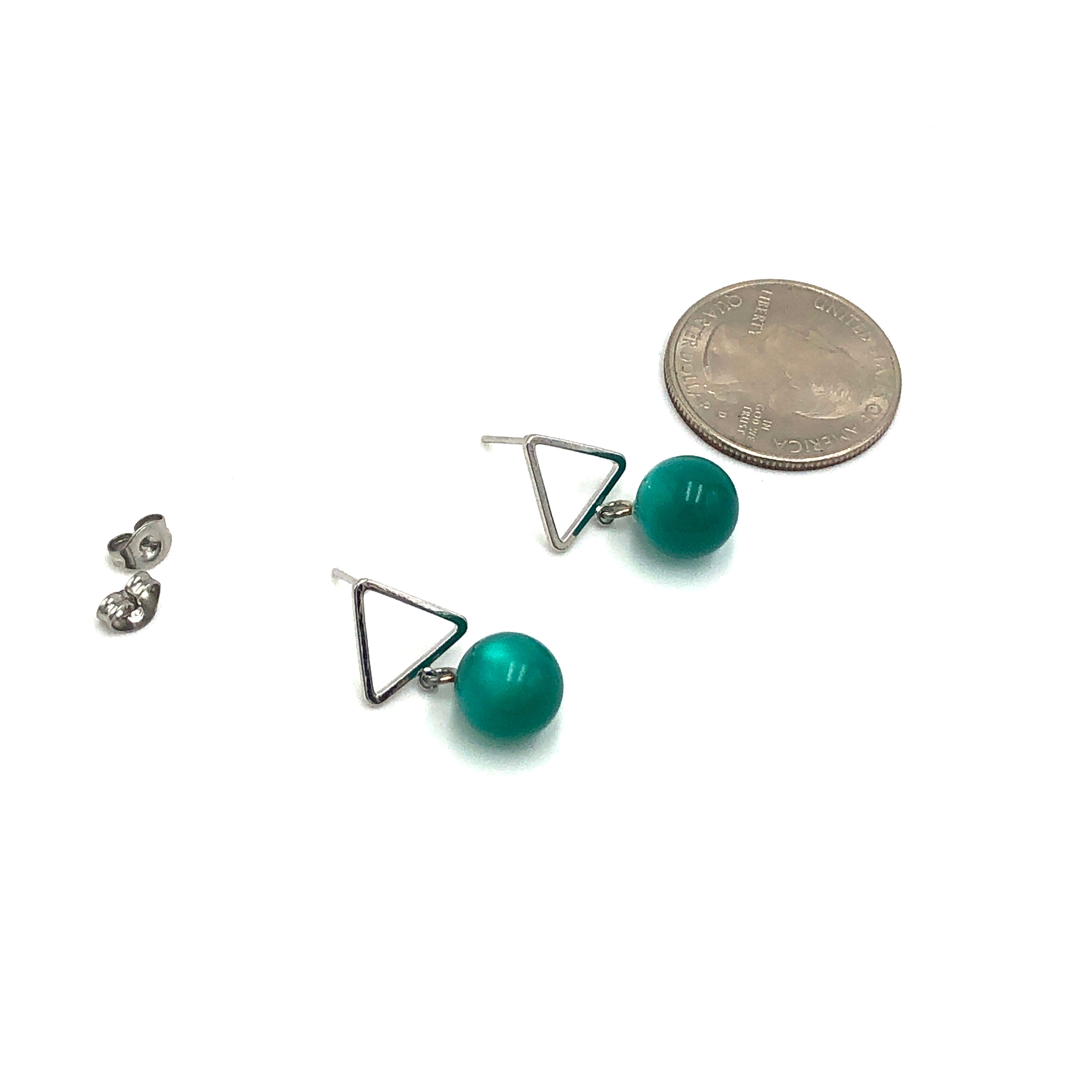 green moonglow tree studs