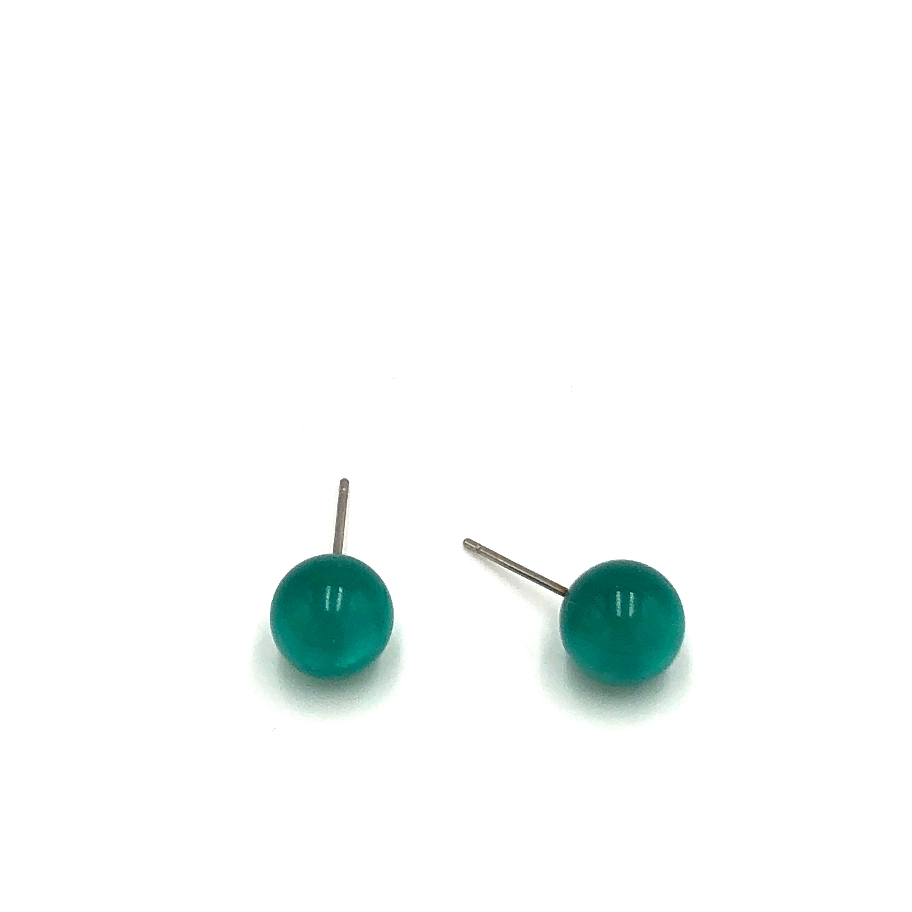 green moonglow studs