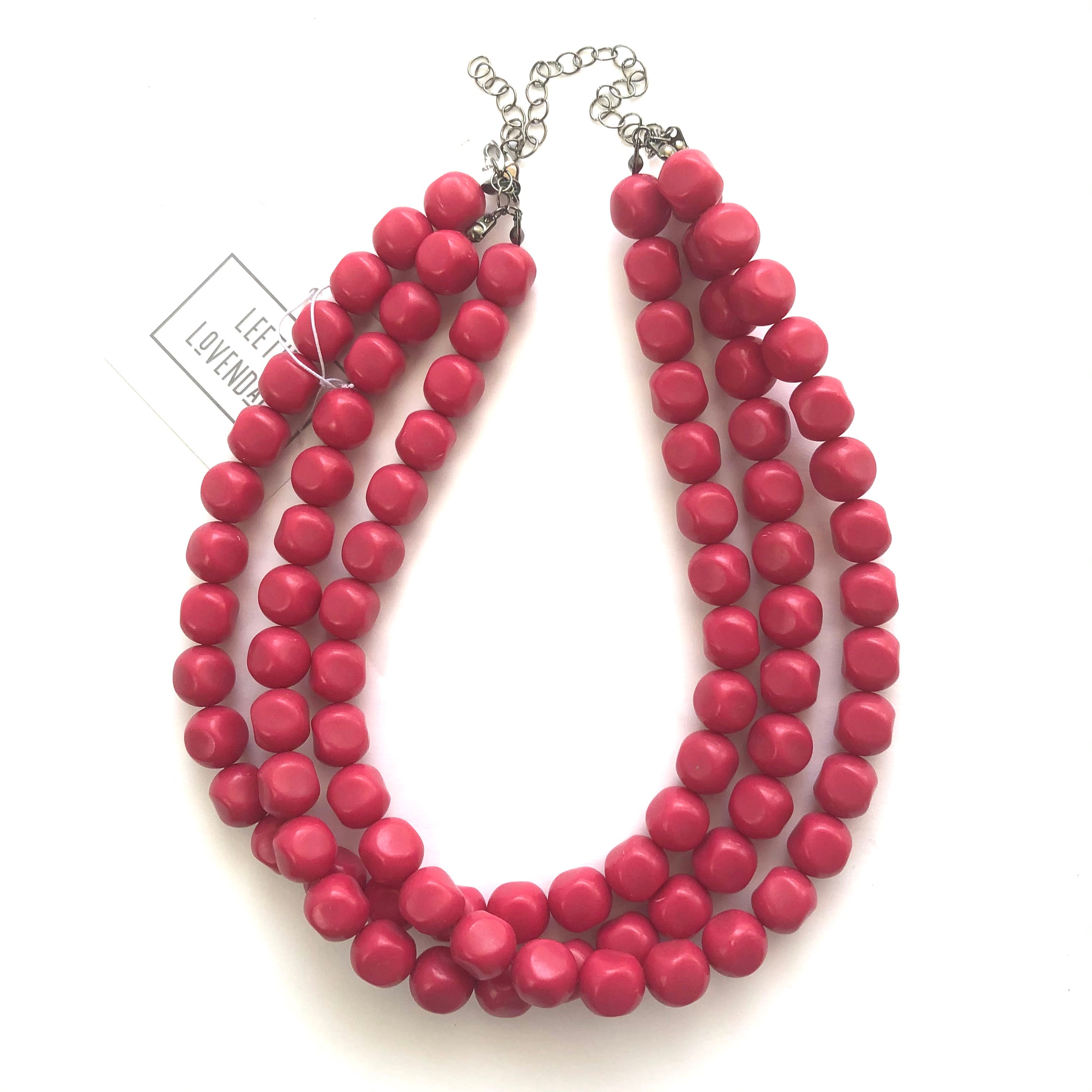 hot pink necklace