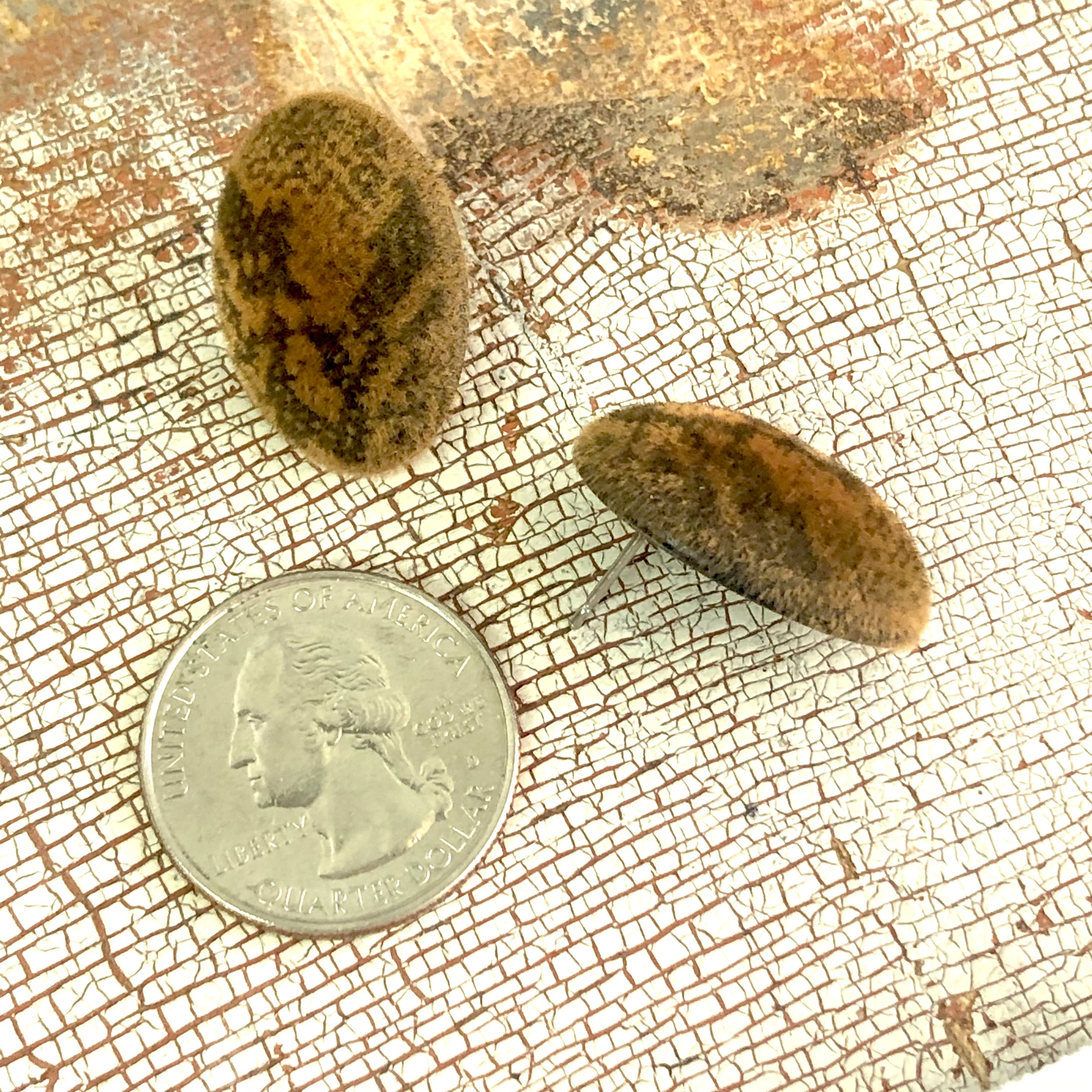 snake velvet earrings