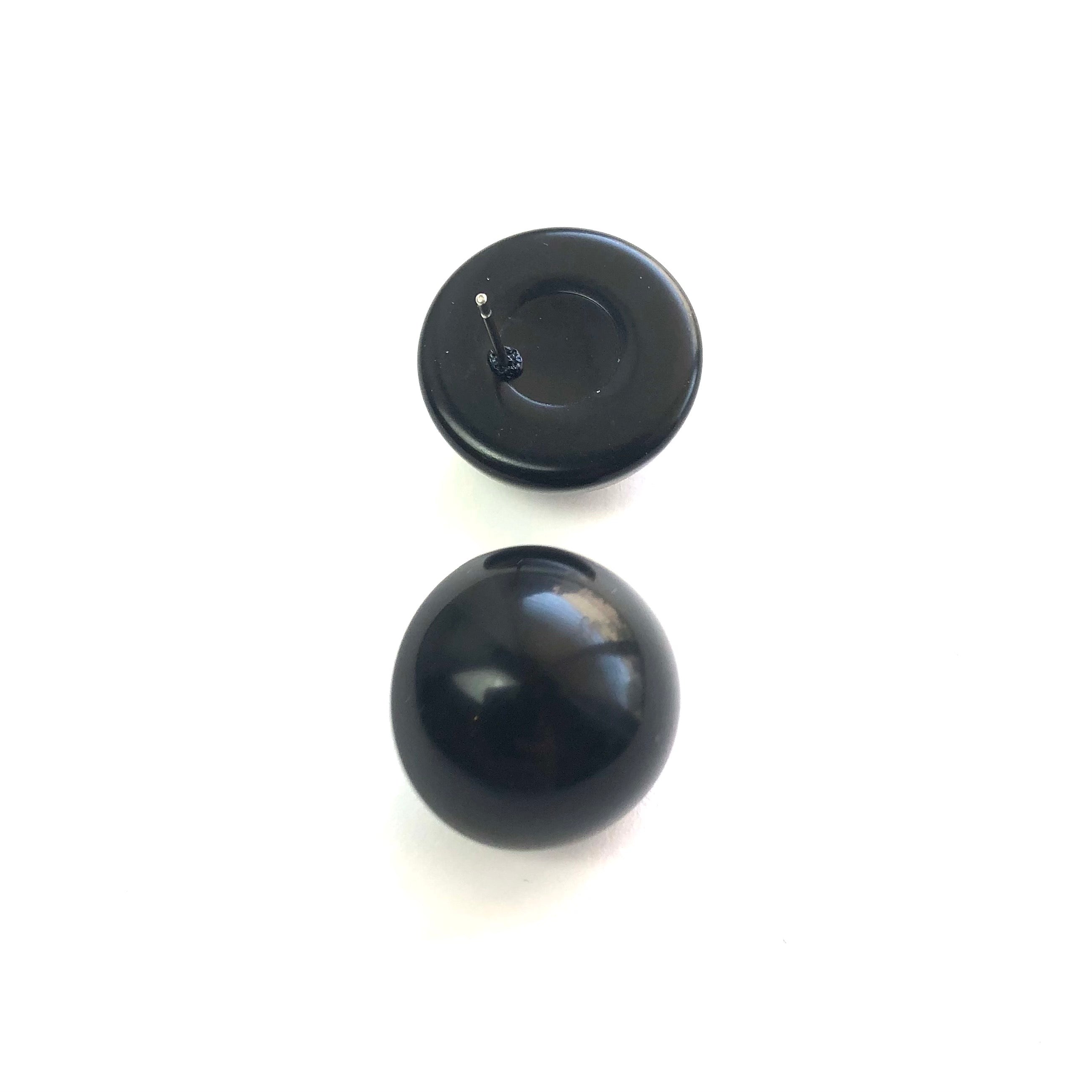 black acrylic studs