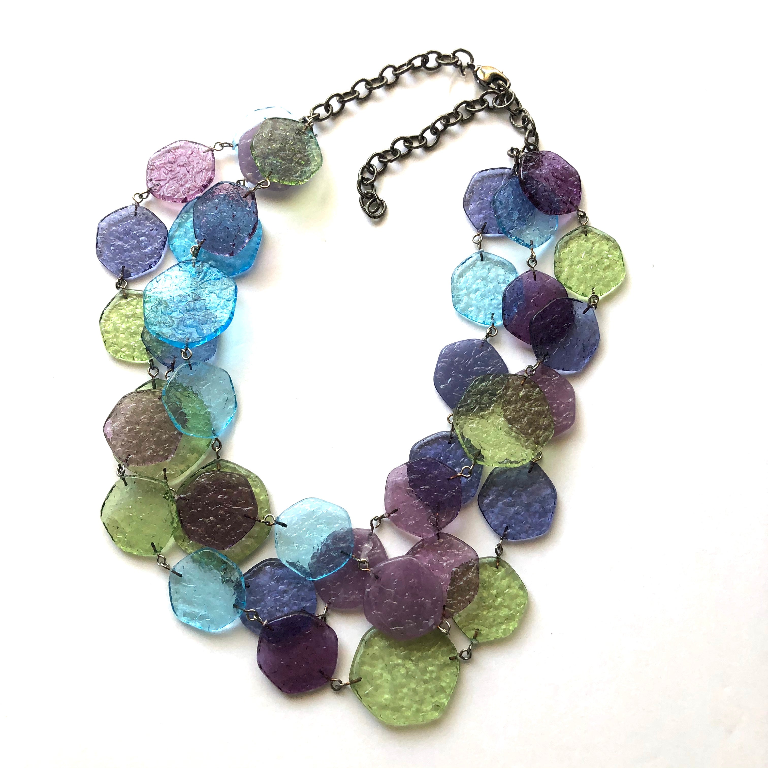 vintage lucite necklace