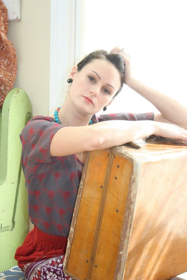 colorful lucite disc earrings