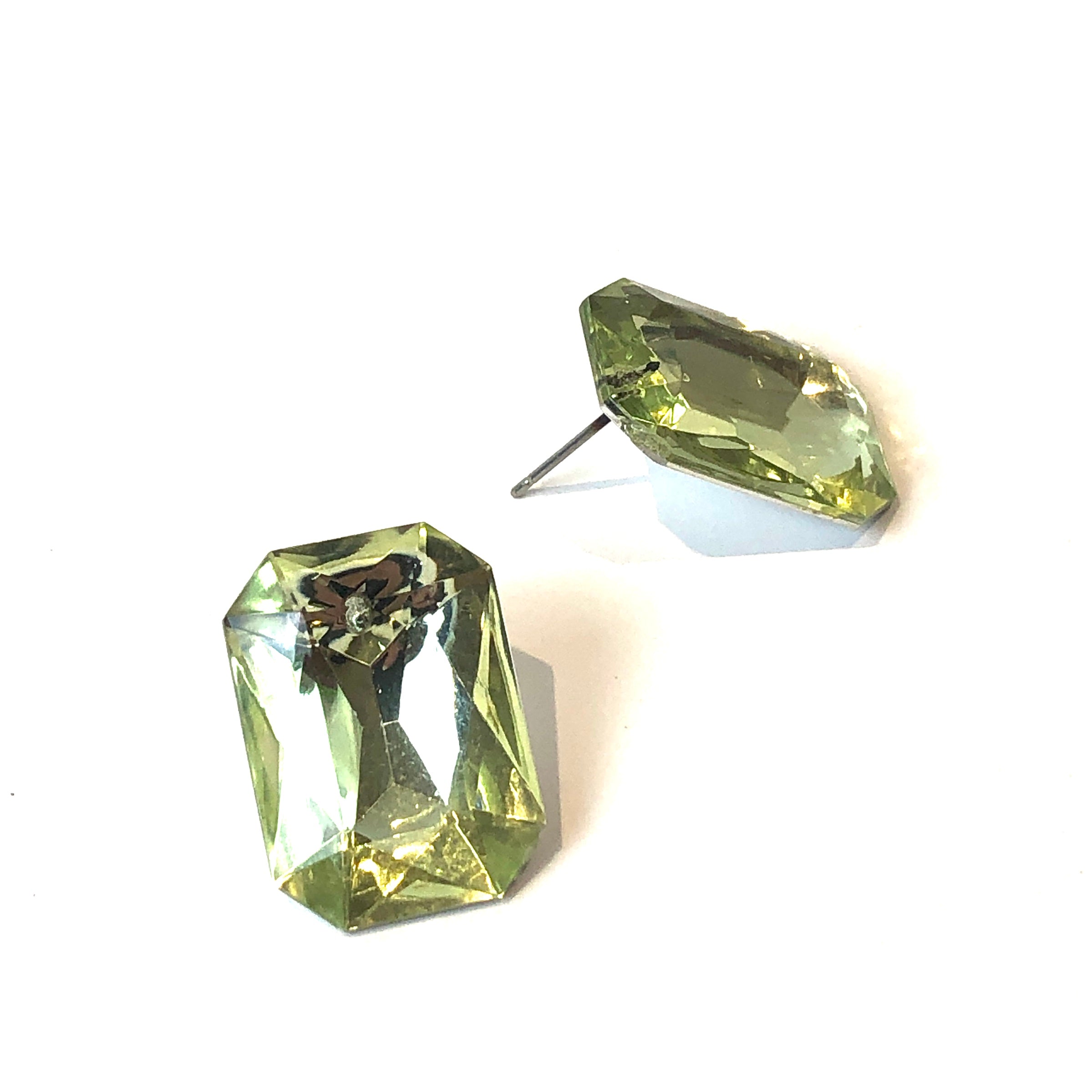 yellow sparkle studs