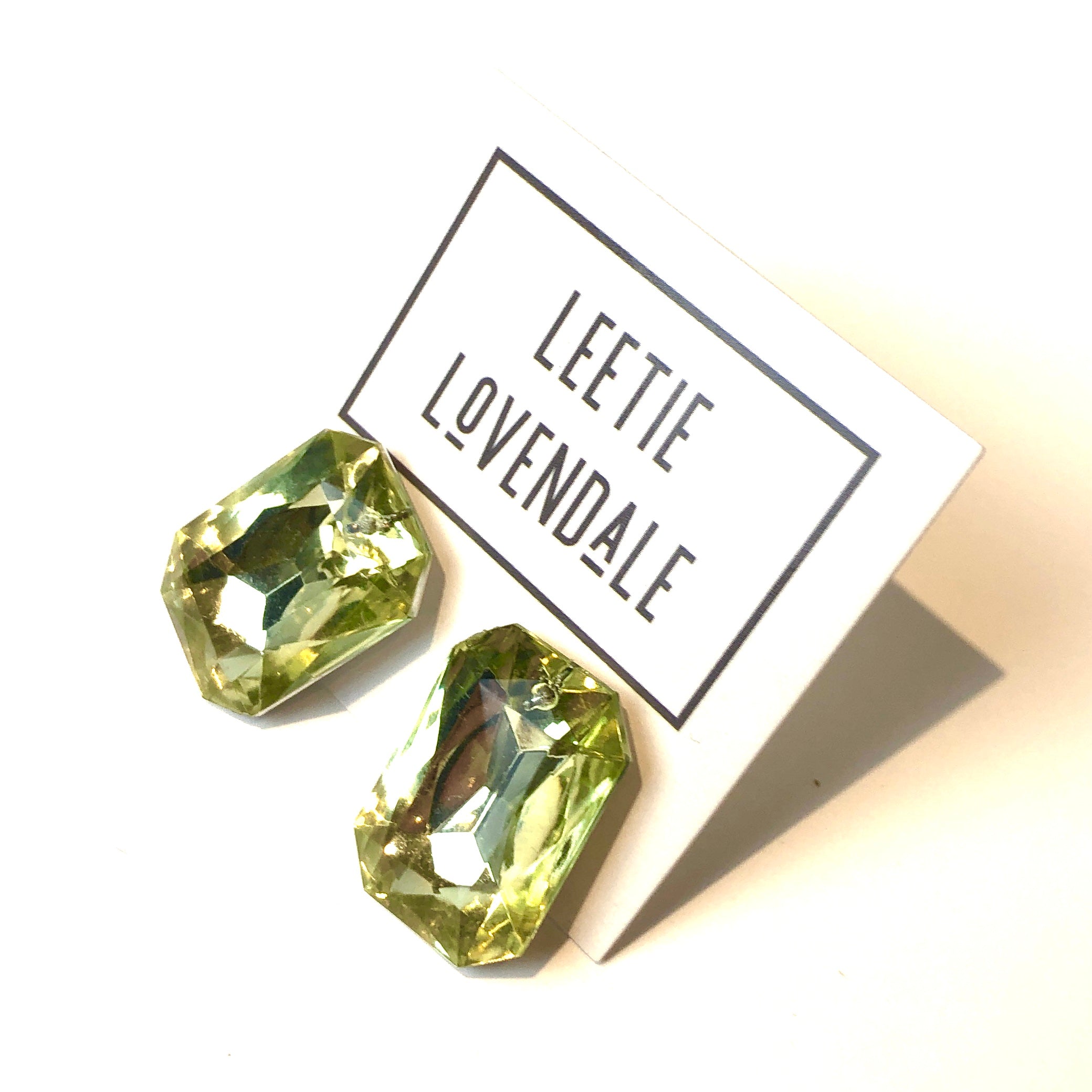 yellow acrylic studs