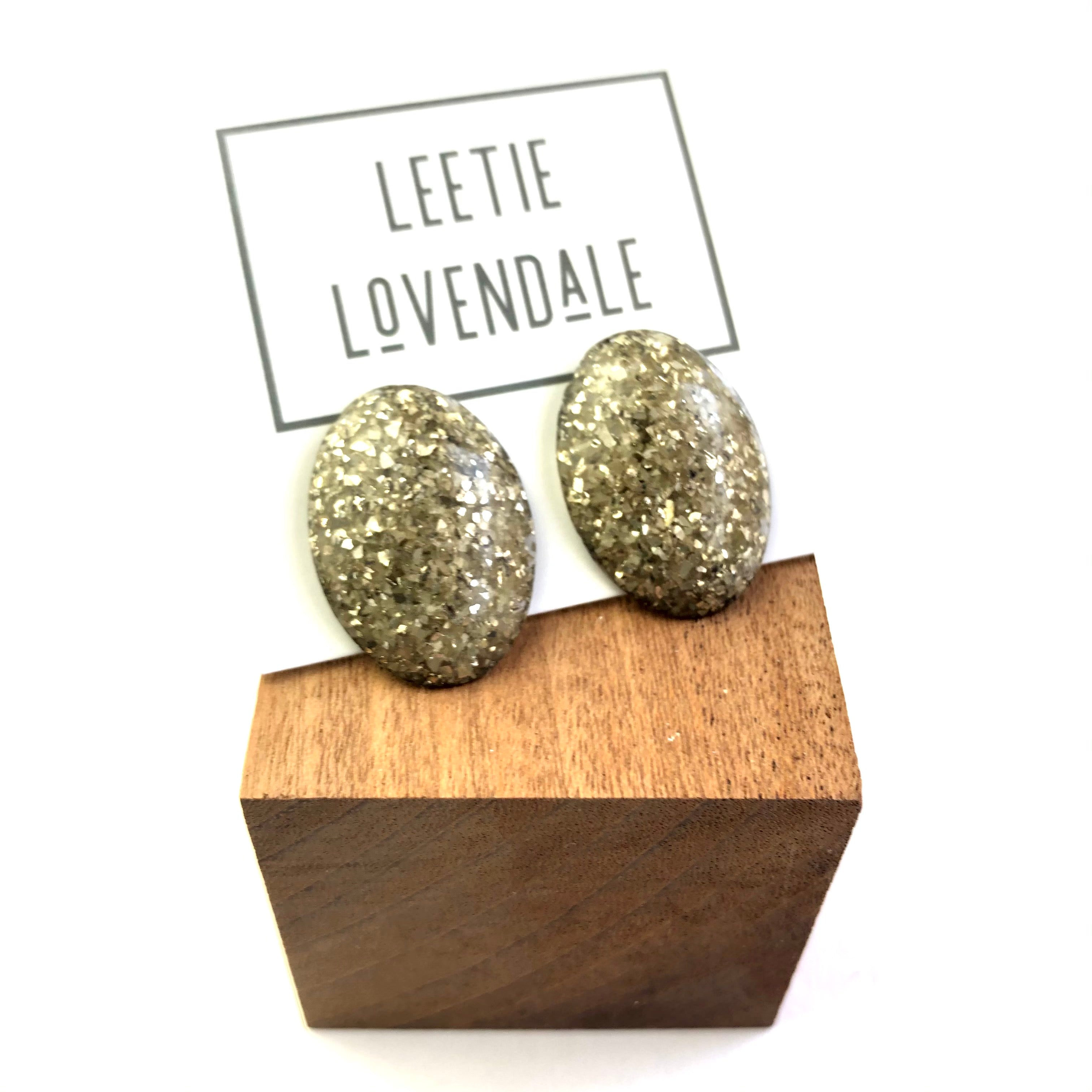 vintage glitter earrings