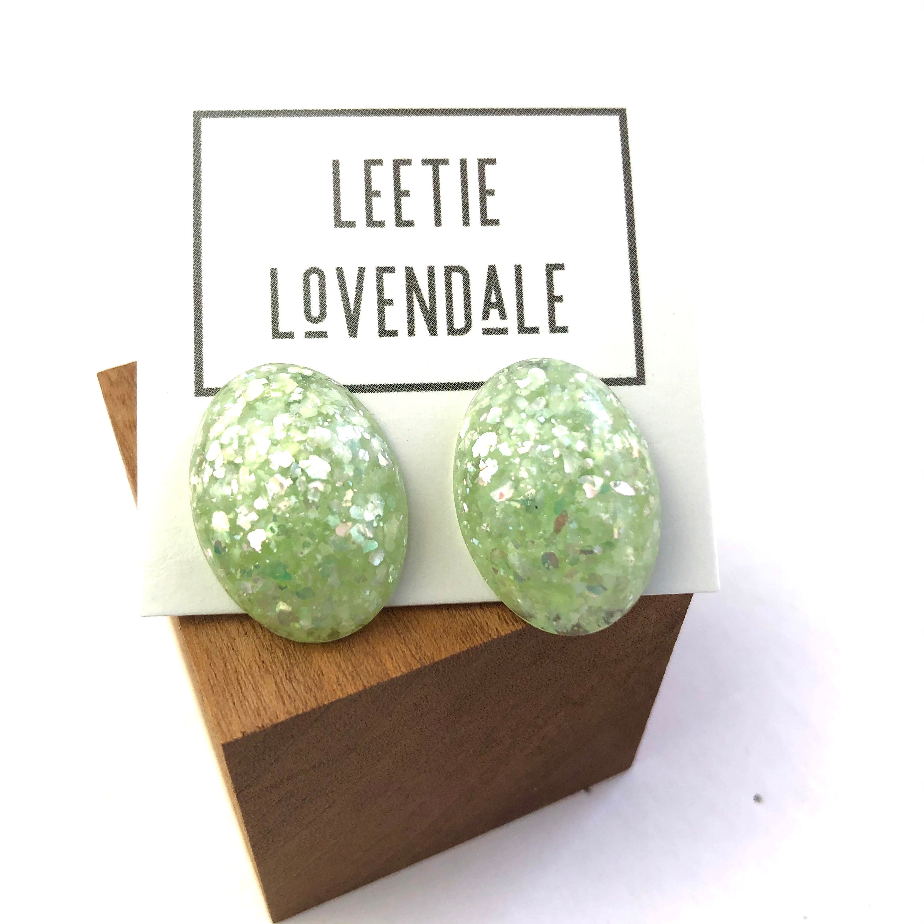 bright glitter earrings