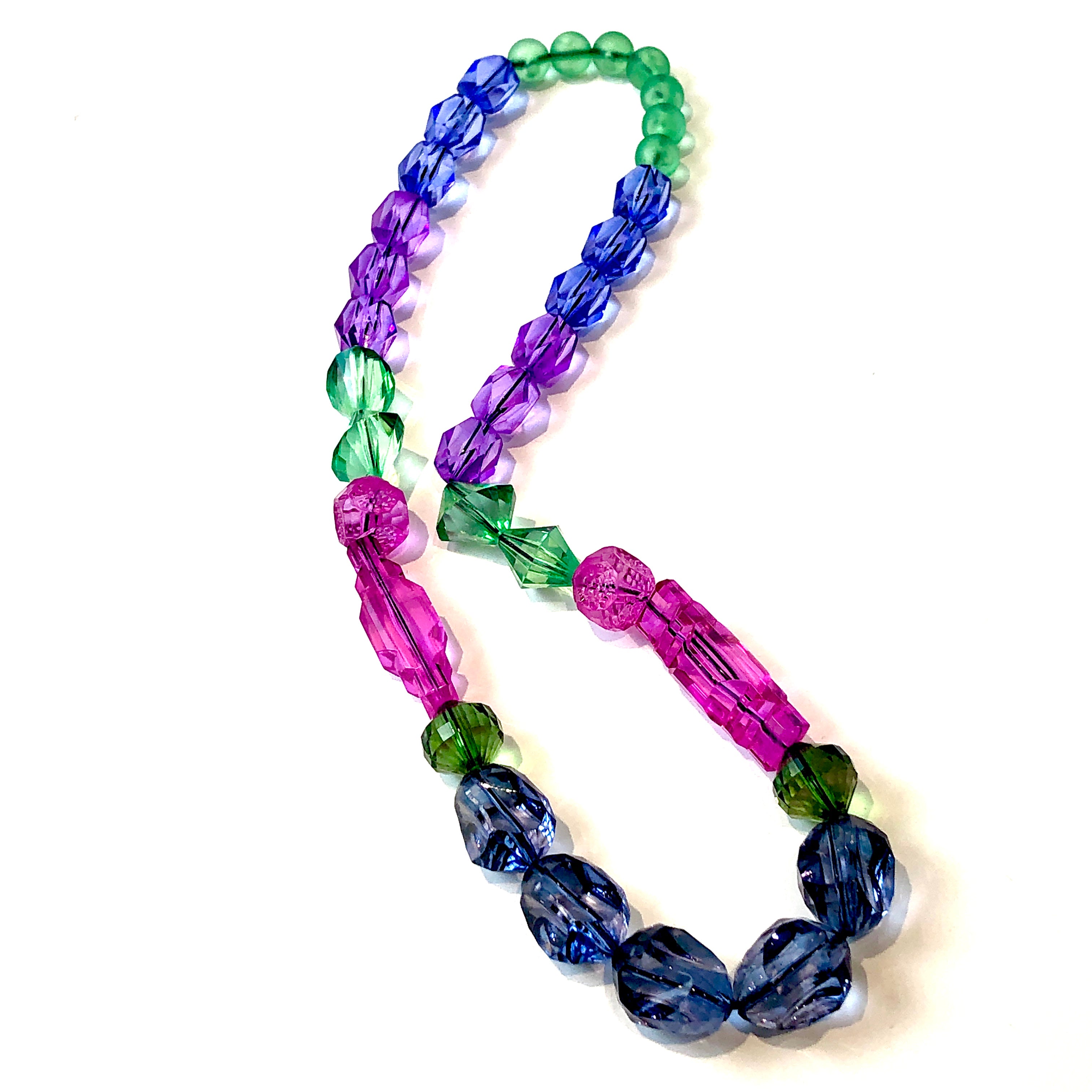 gem faceted necklace