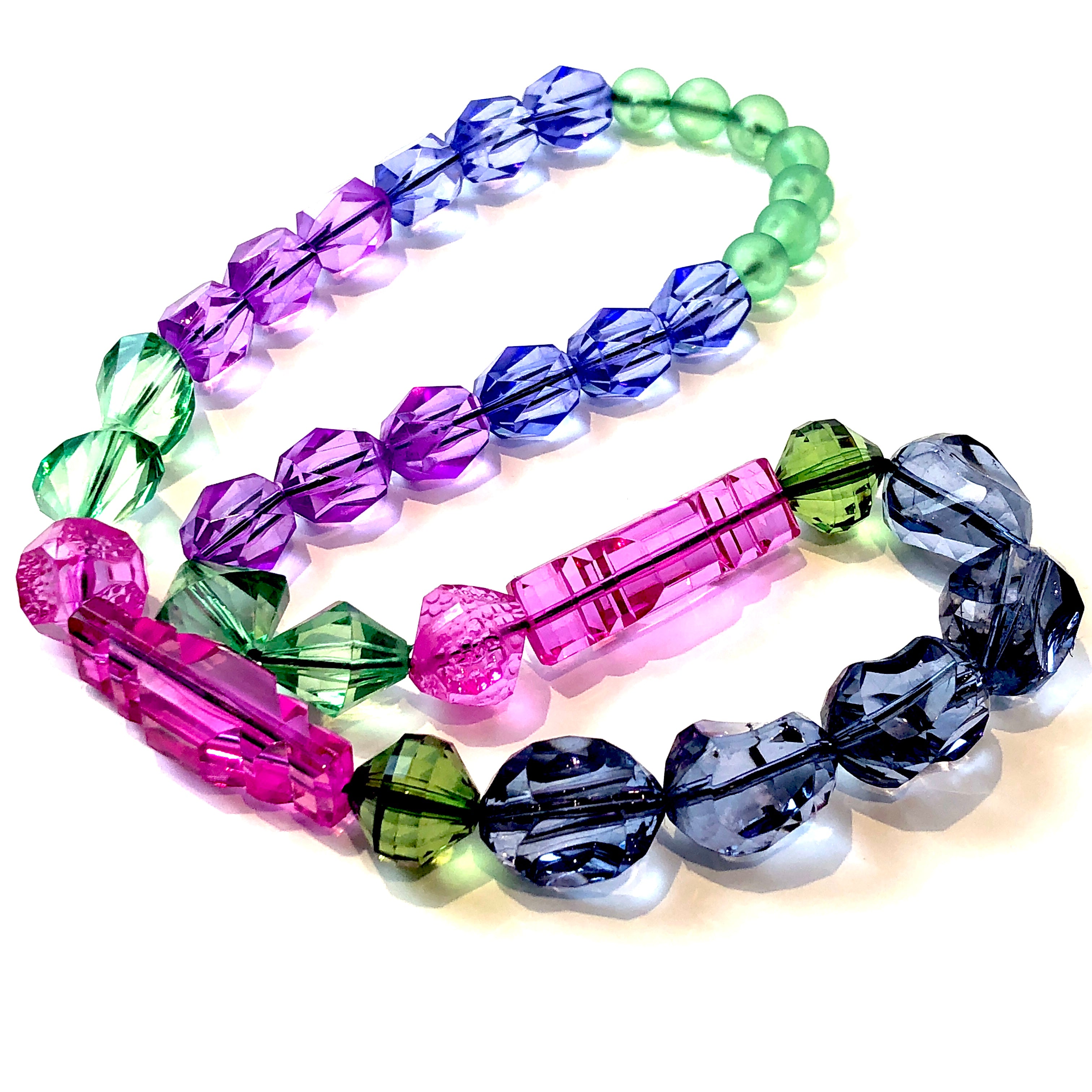 bright colored necklace