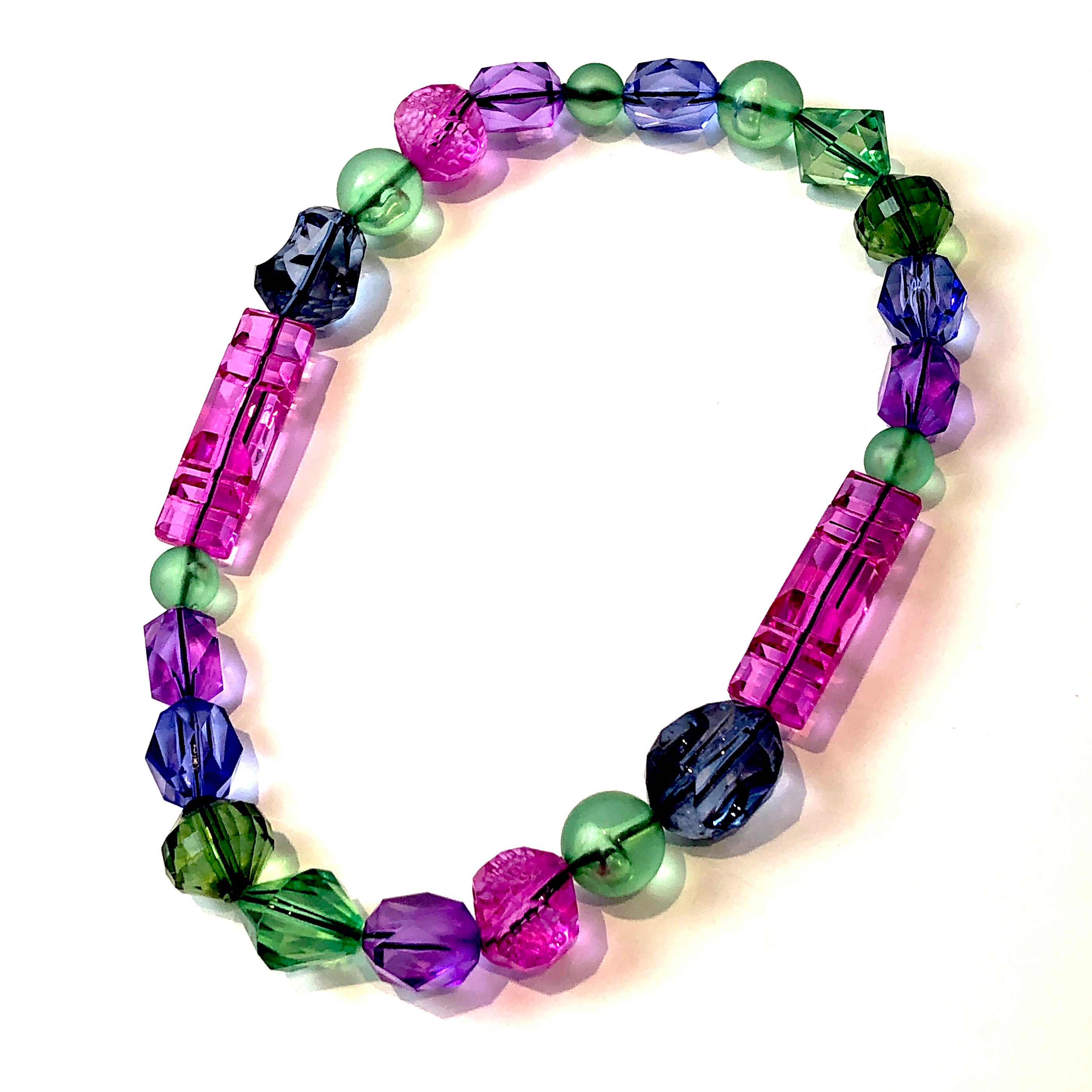 vintage faceted necklace