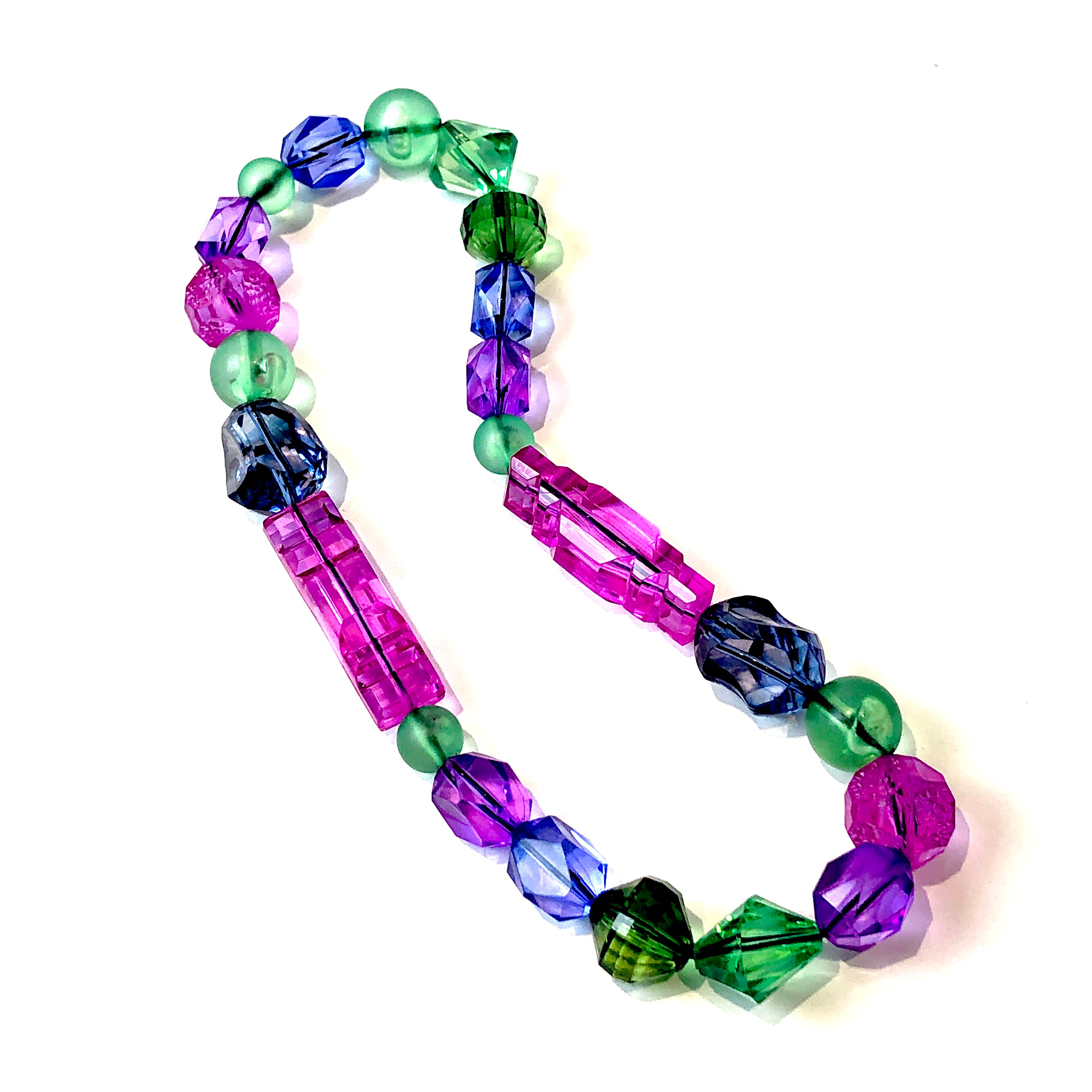 bright colored necklace