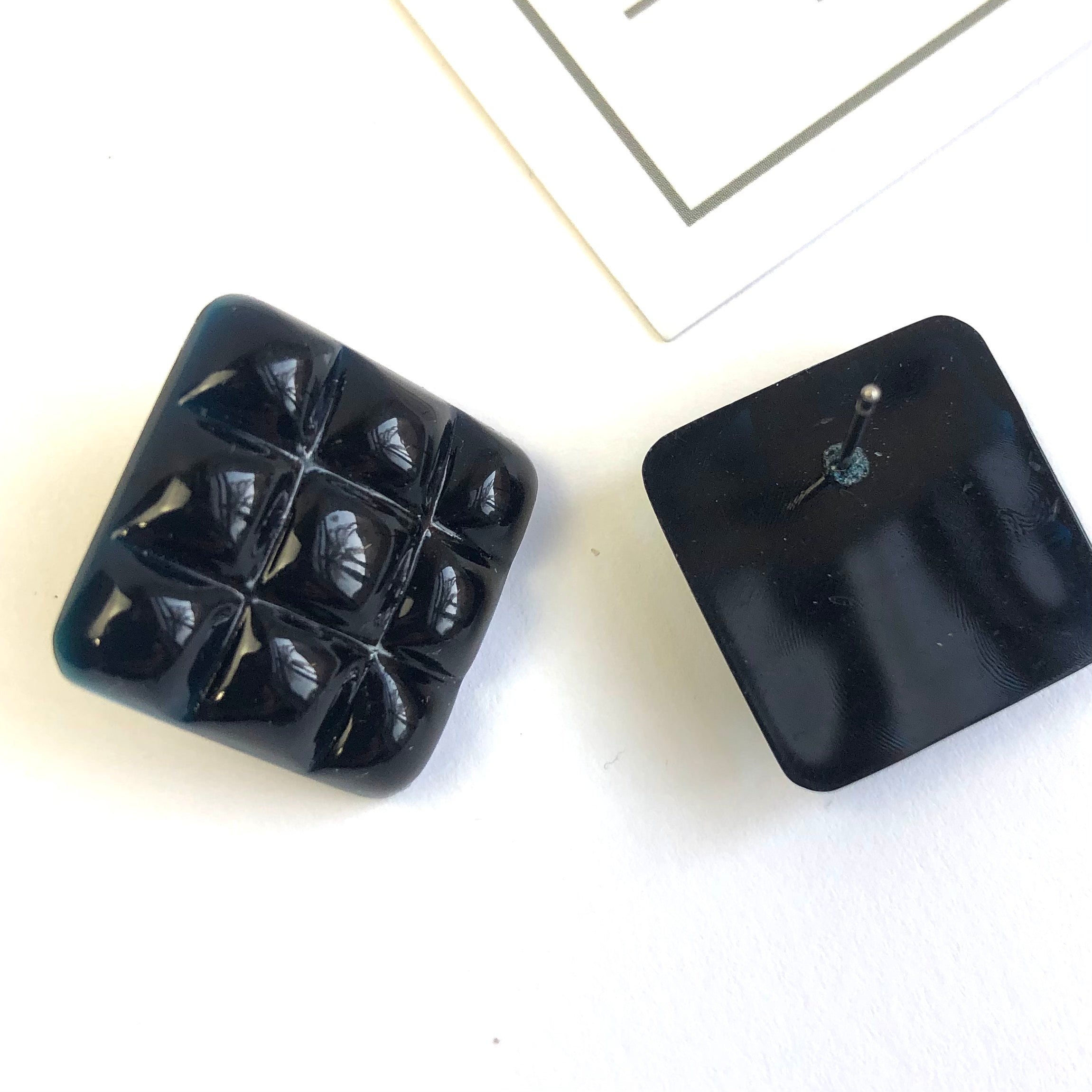 black square studs