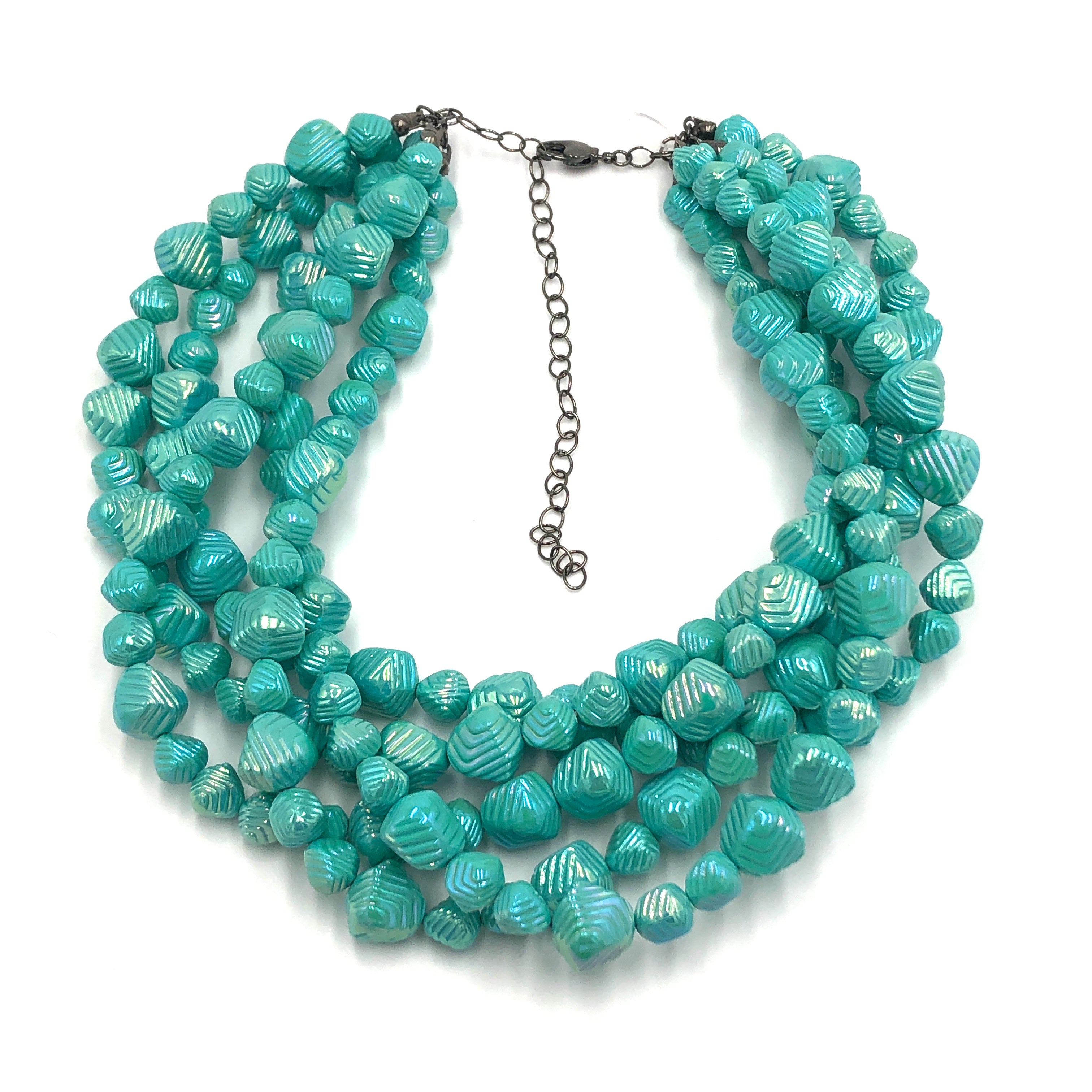 mint green necklace