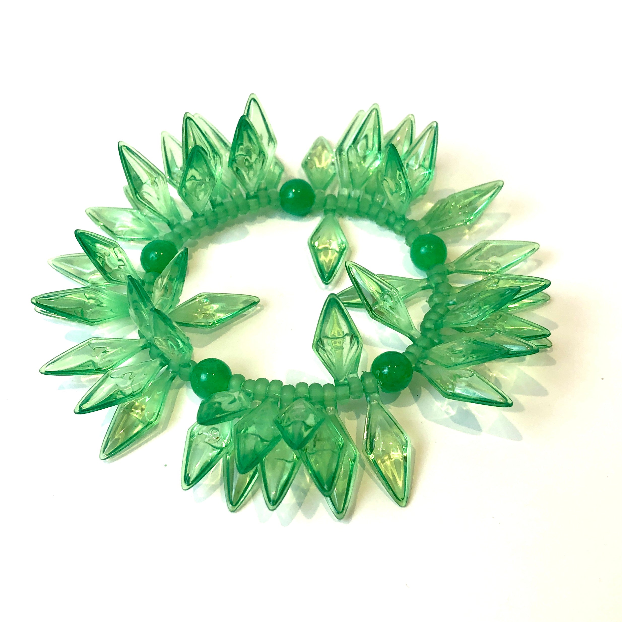 green stretch bracelet