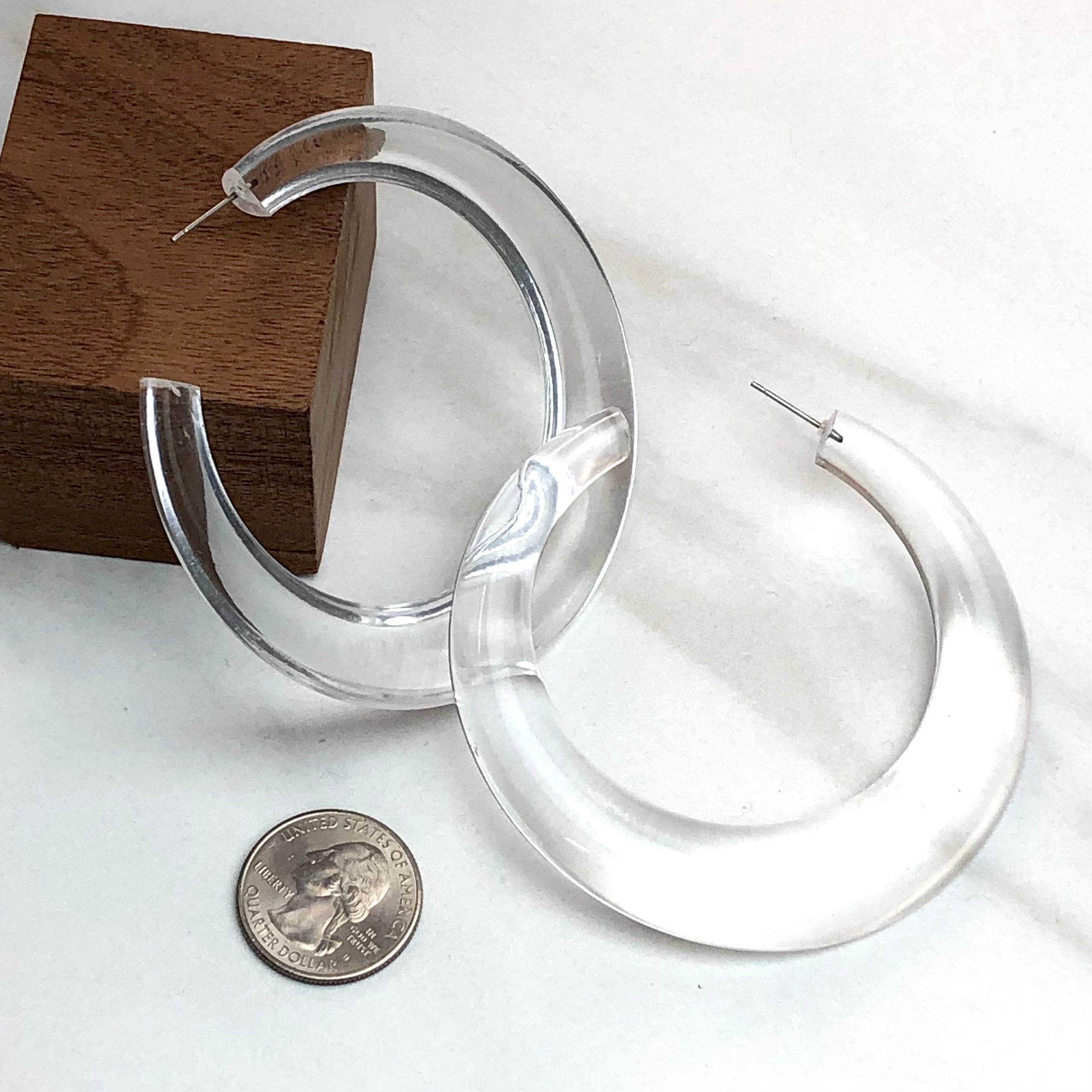 clear fashion earrings