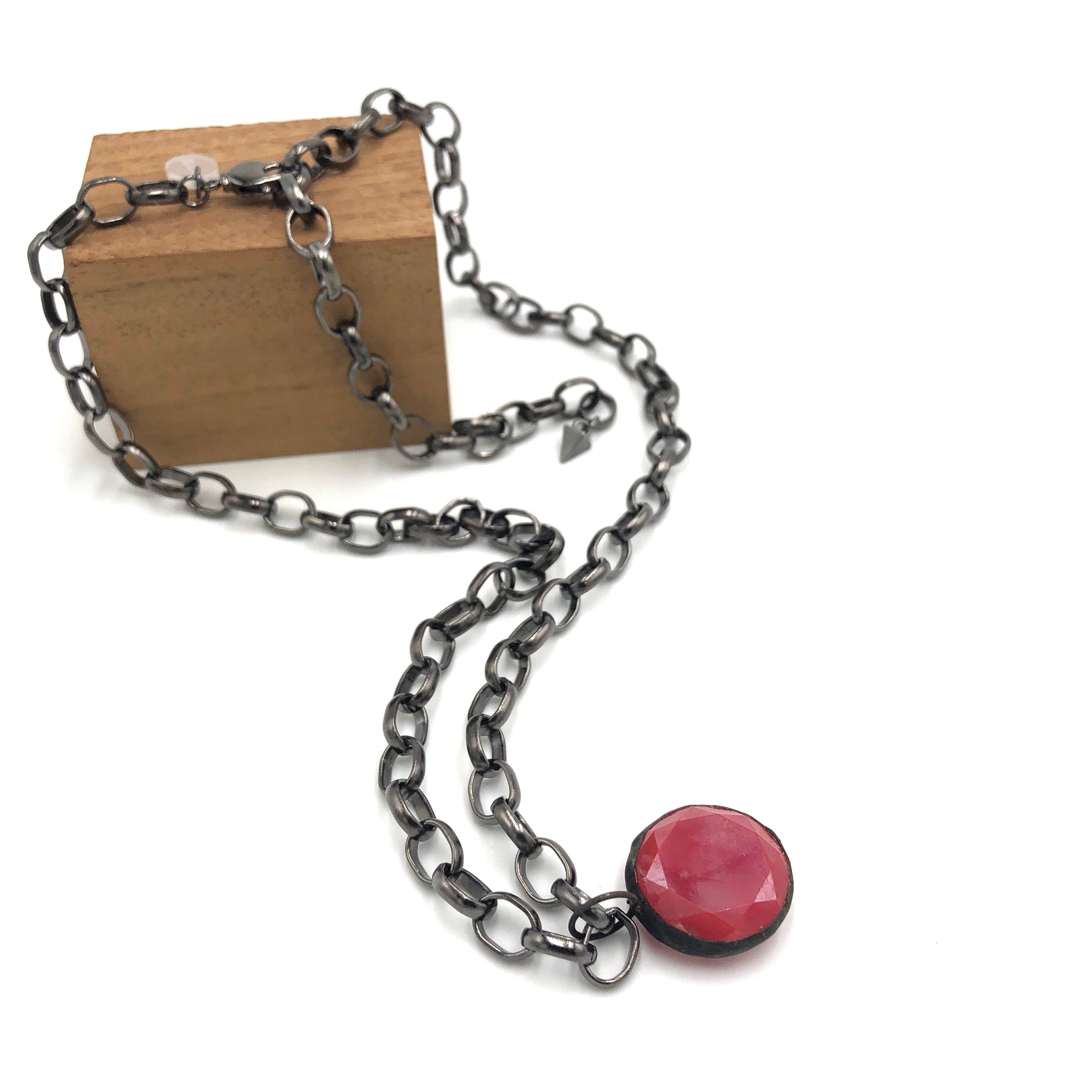 ruby luster pendant
