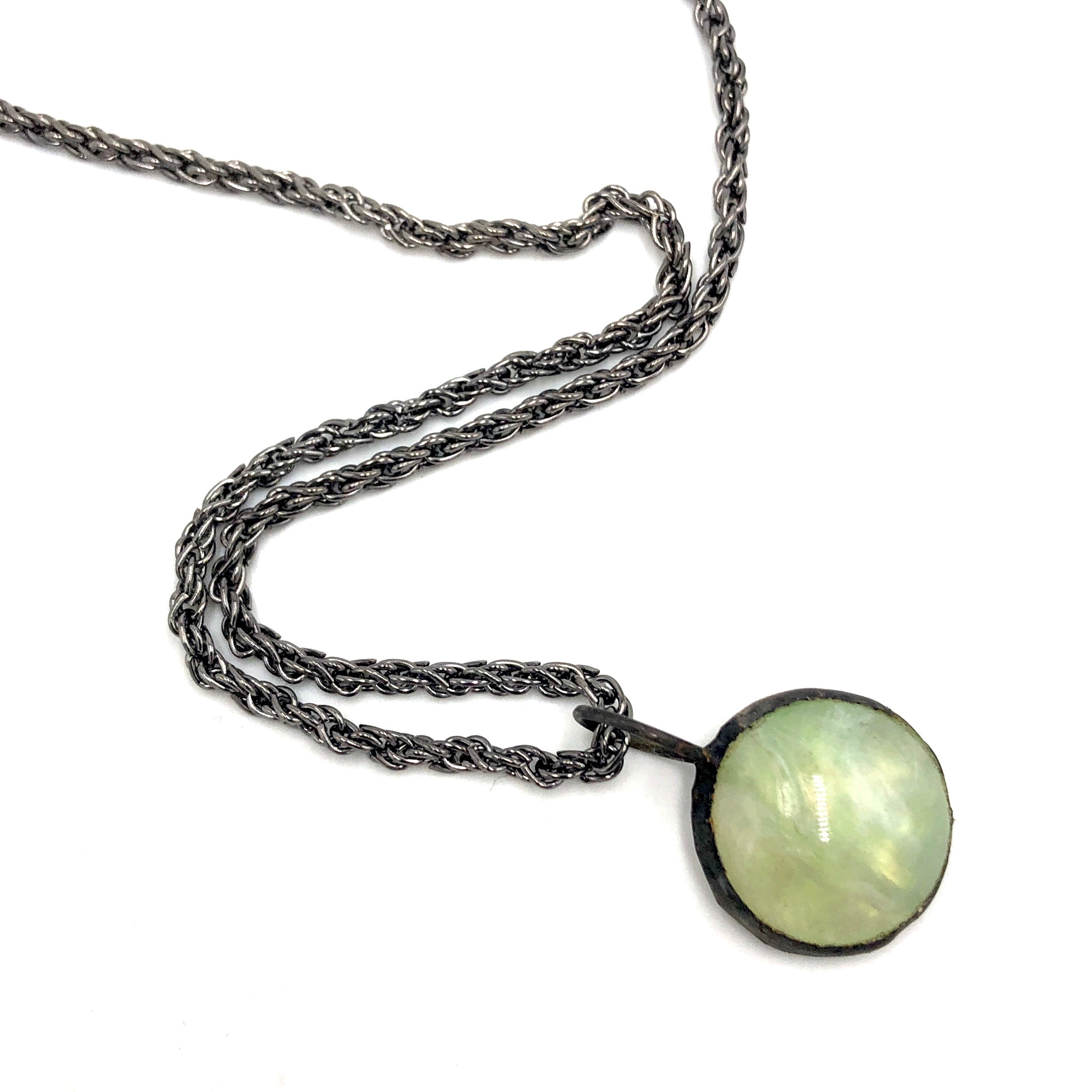 pastel green pendant
