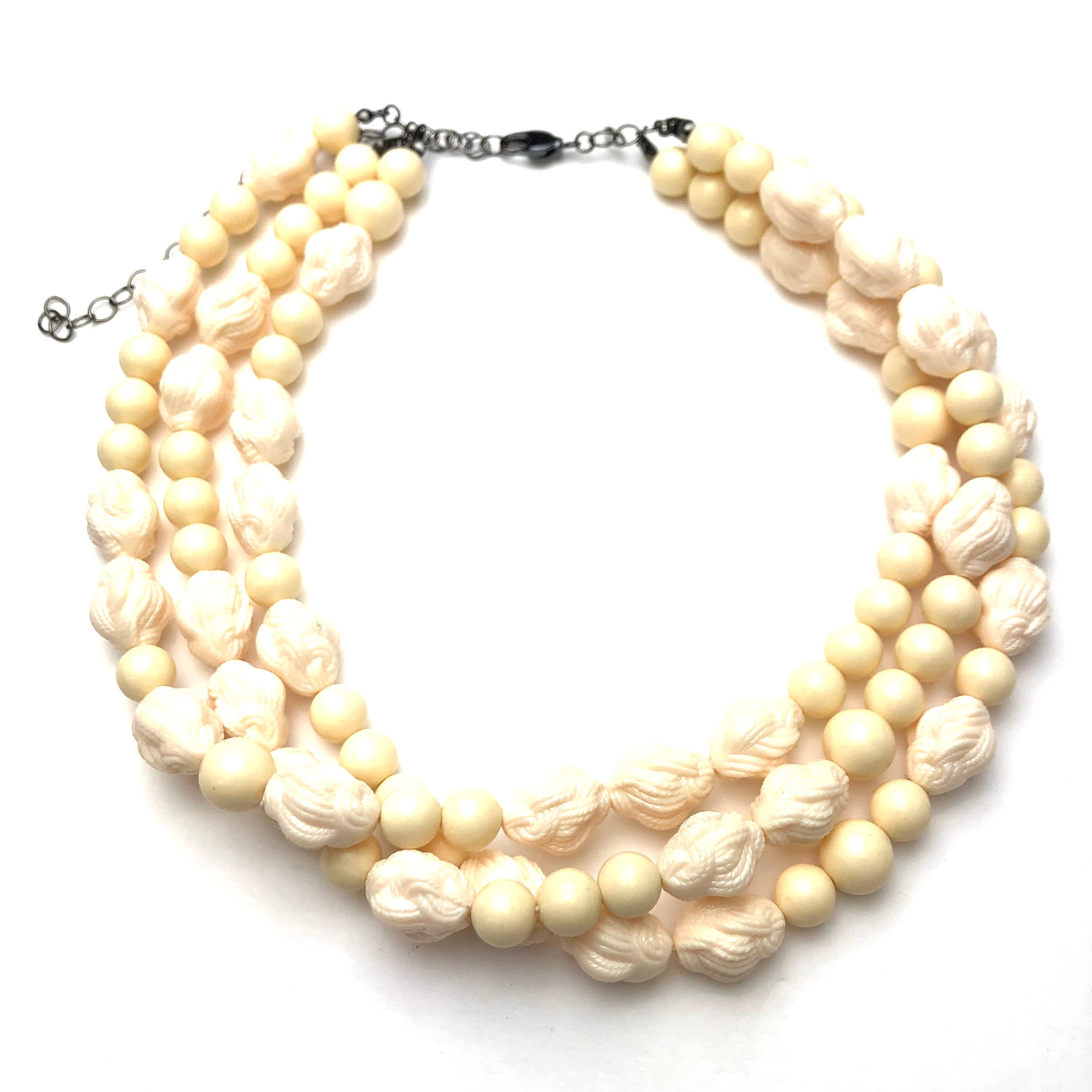 cream vintage necklace
