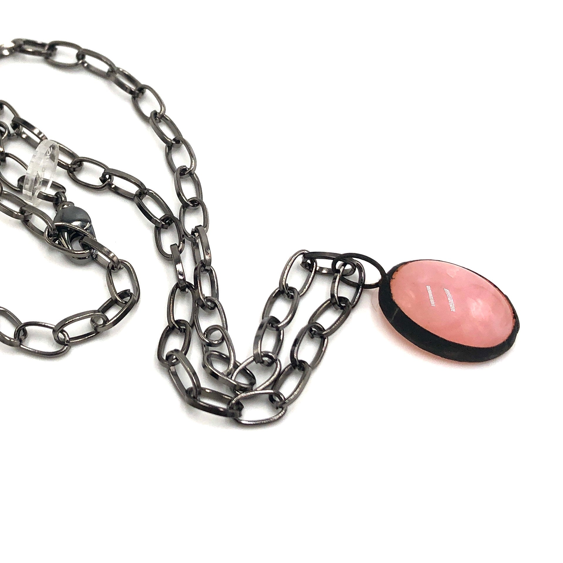pink lucite necklace