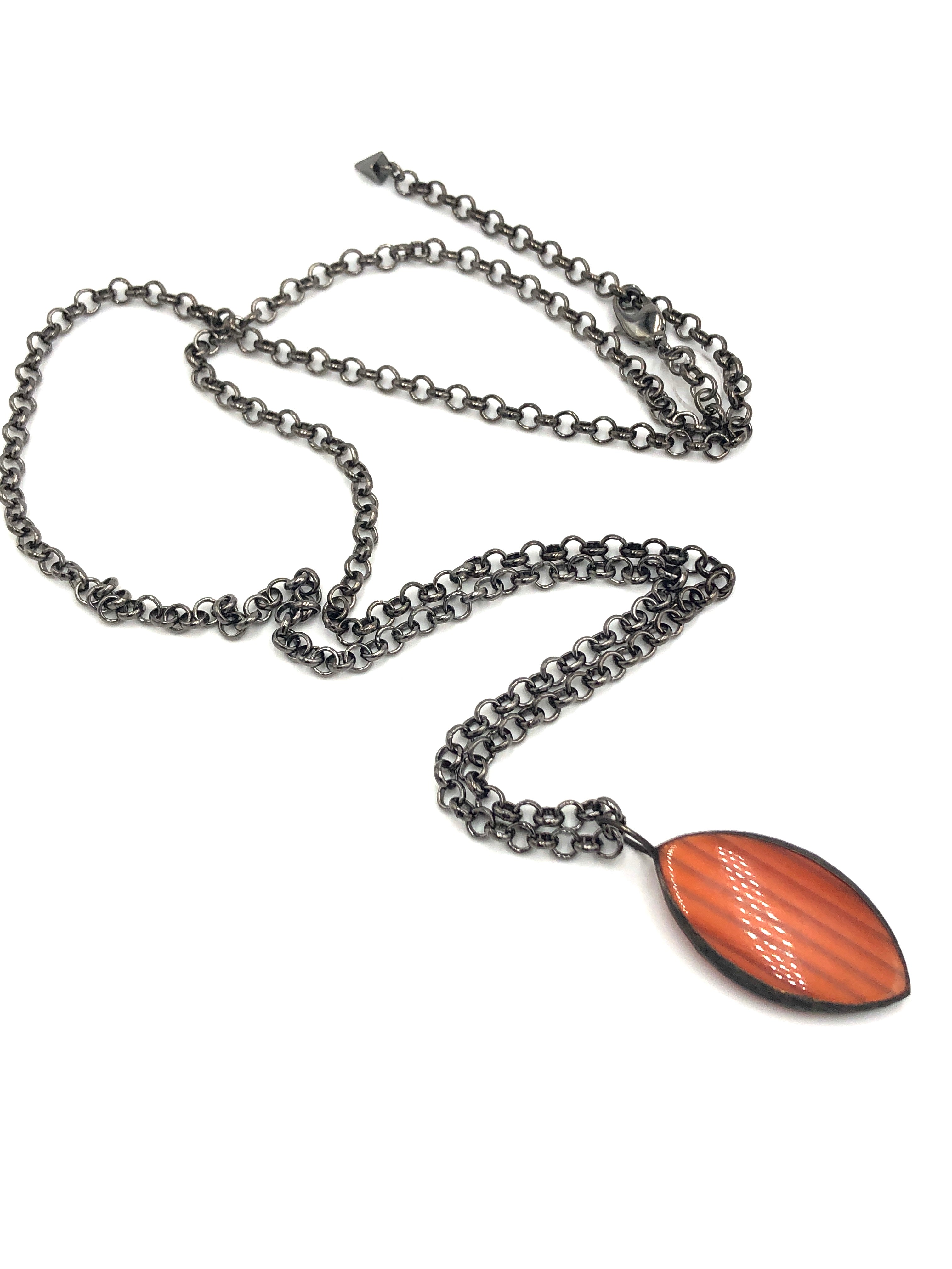 orange moonglow necklace