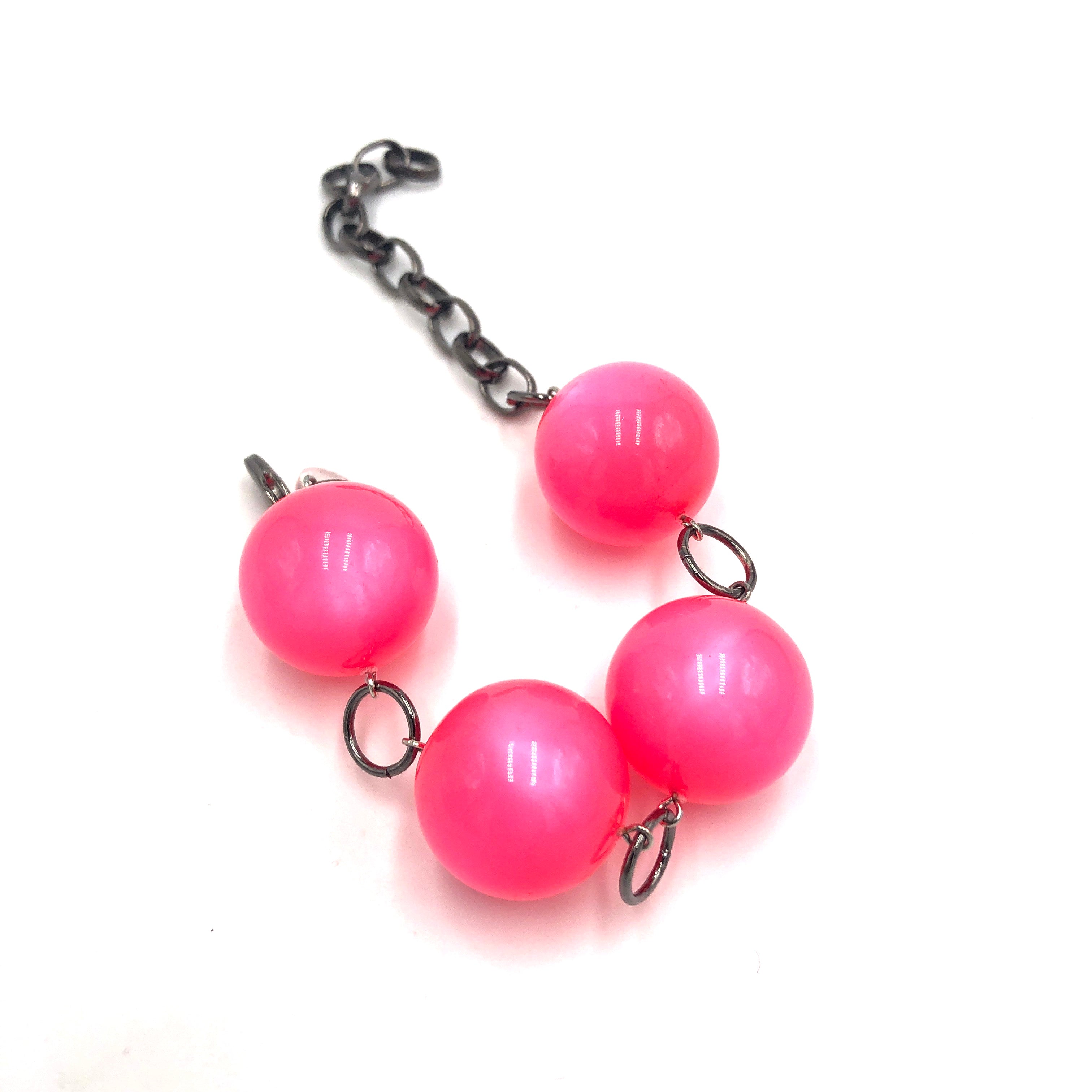 neon pink bracelet