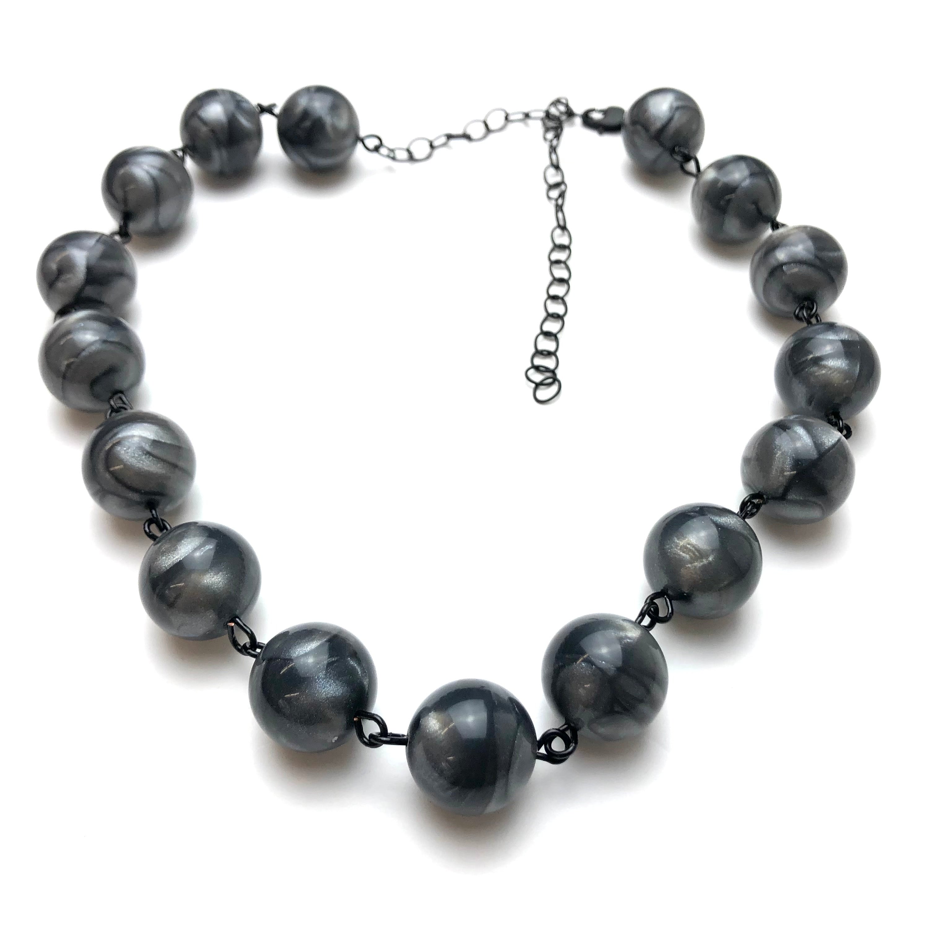 marbled vintage necklace