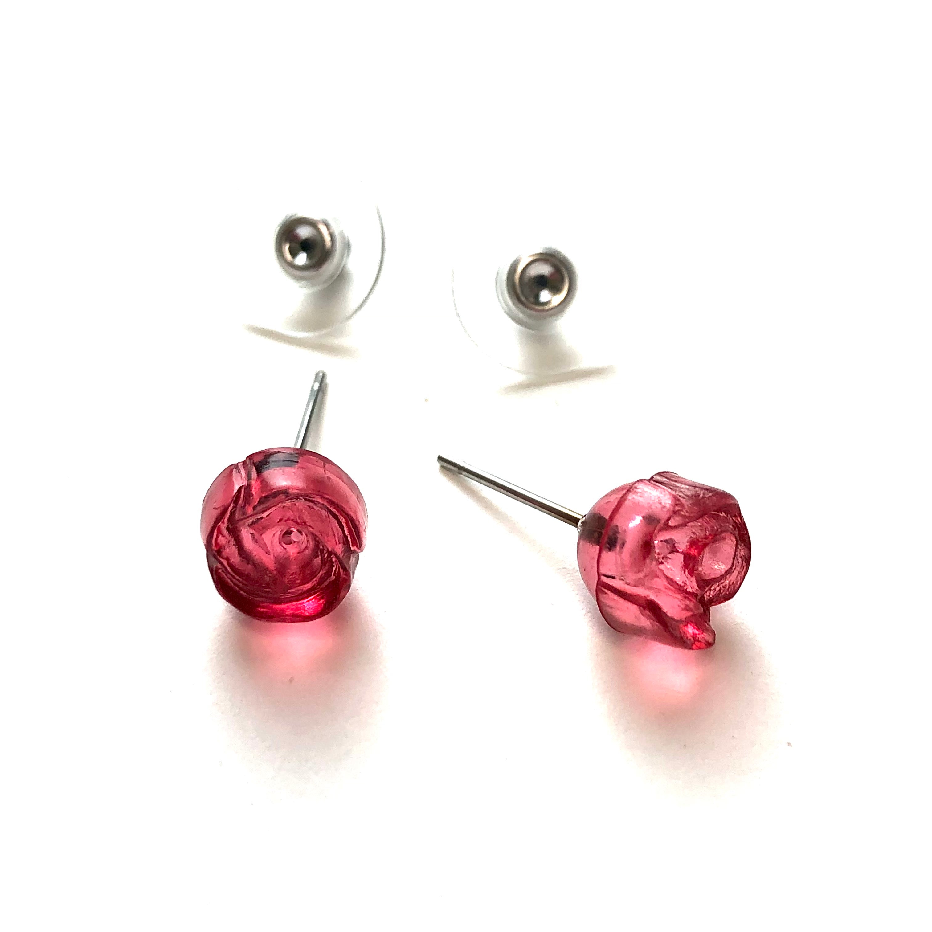 rose earrings