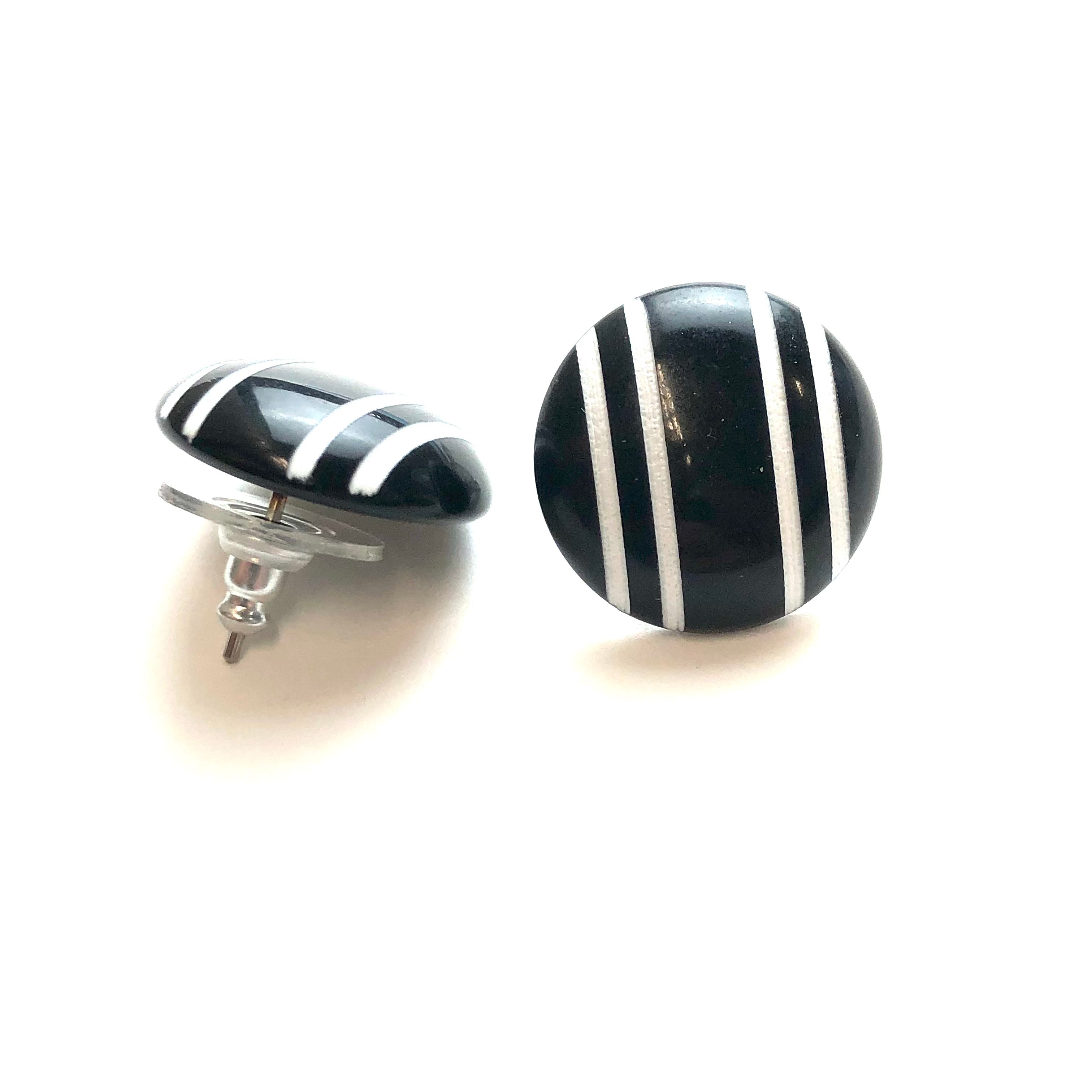 pinstripe earrings