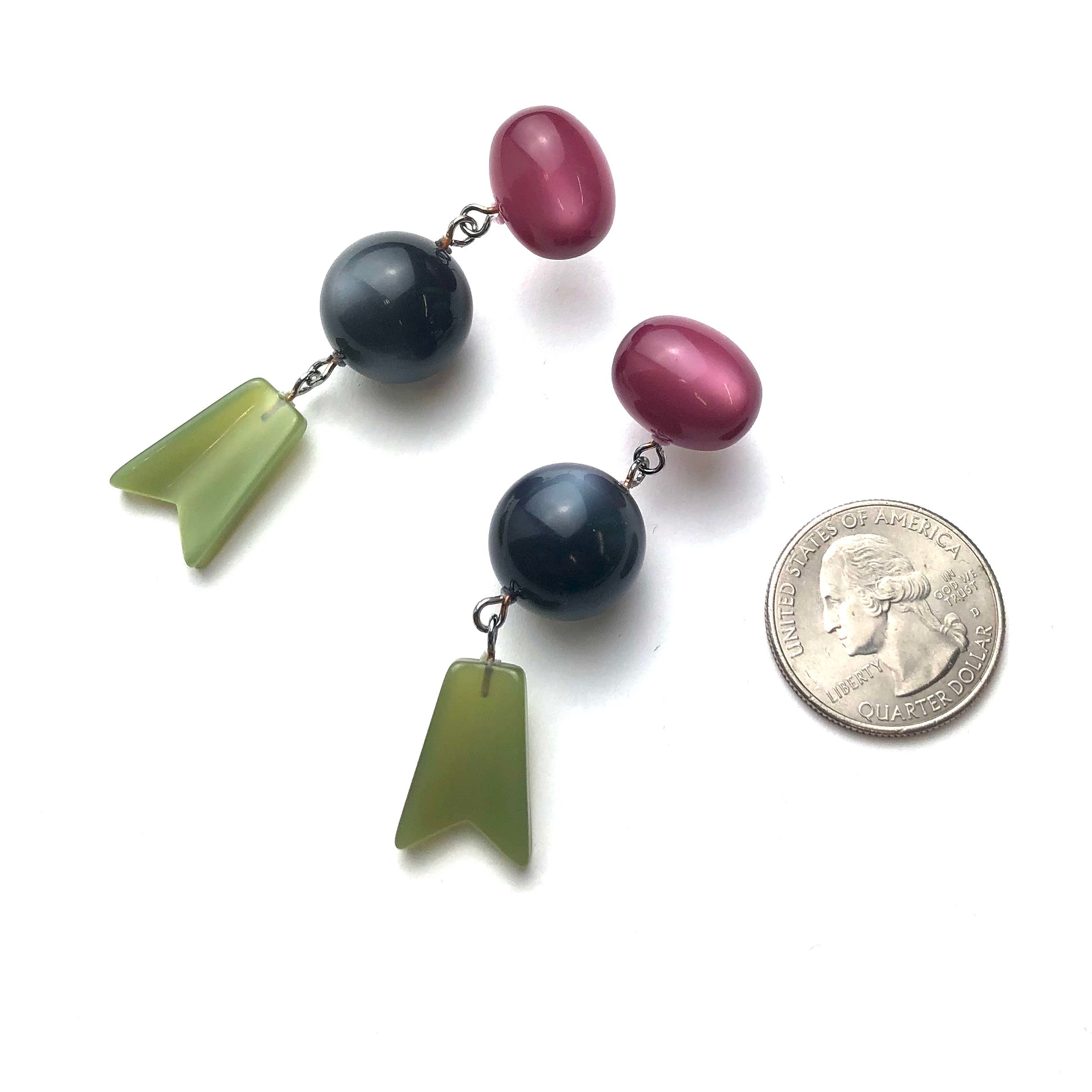 cranberry grey and green