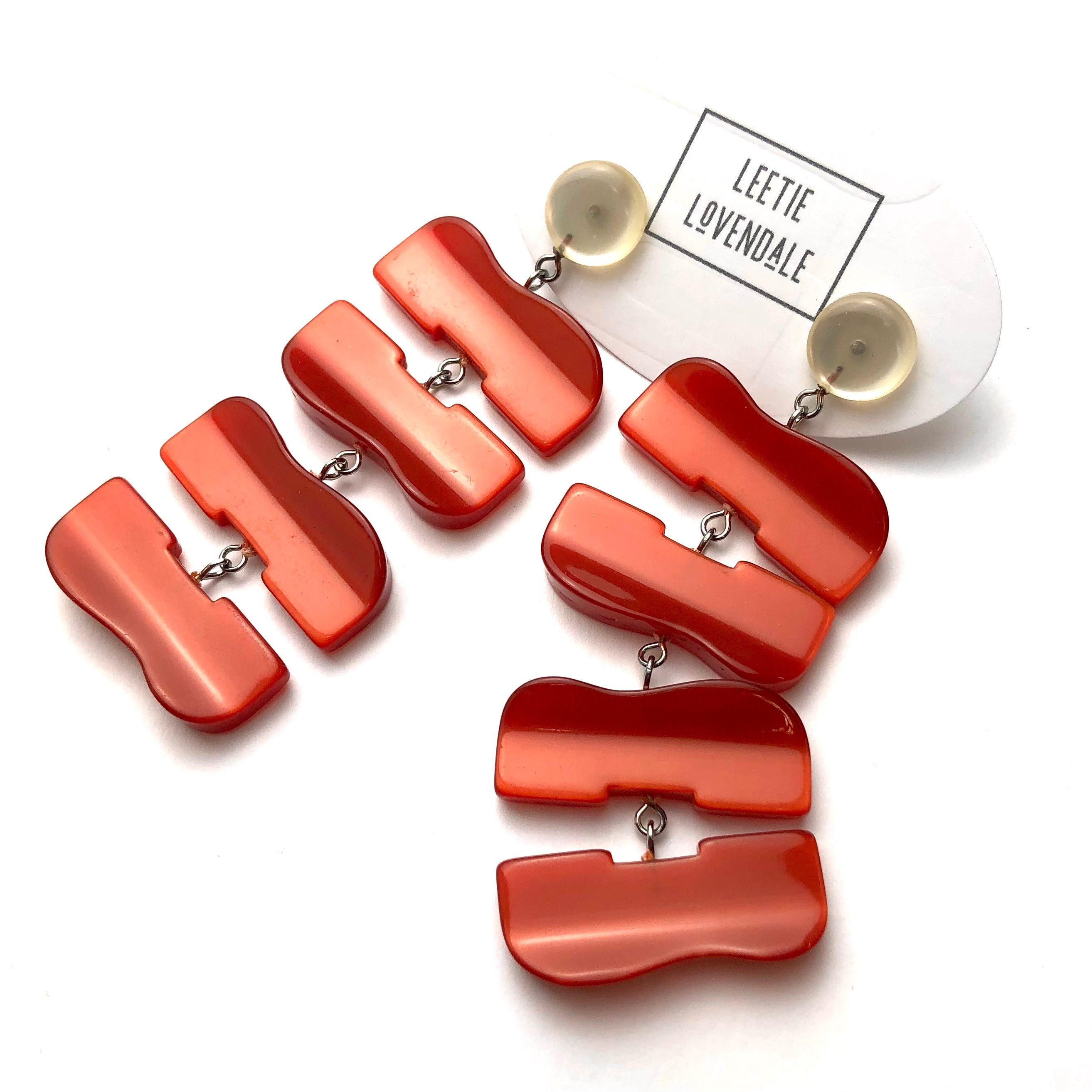 copper moonglow earrings