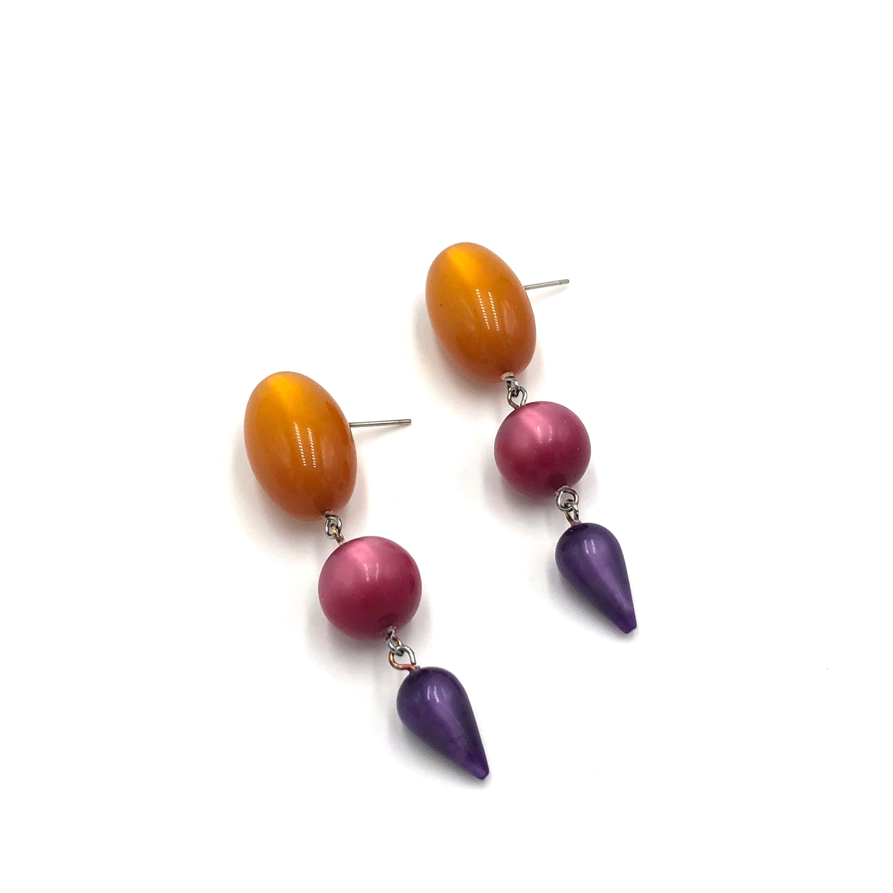 Topaz Gem Moonglow Statement Earrings