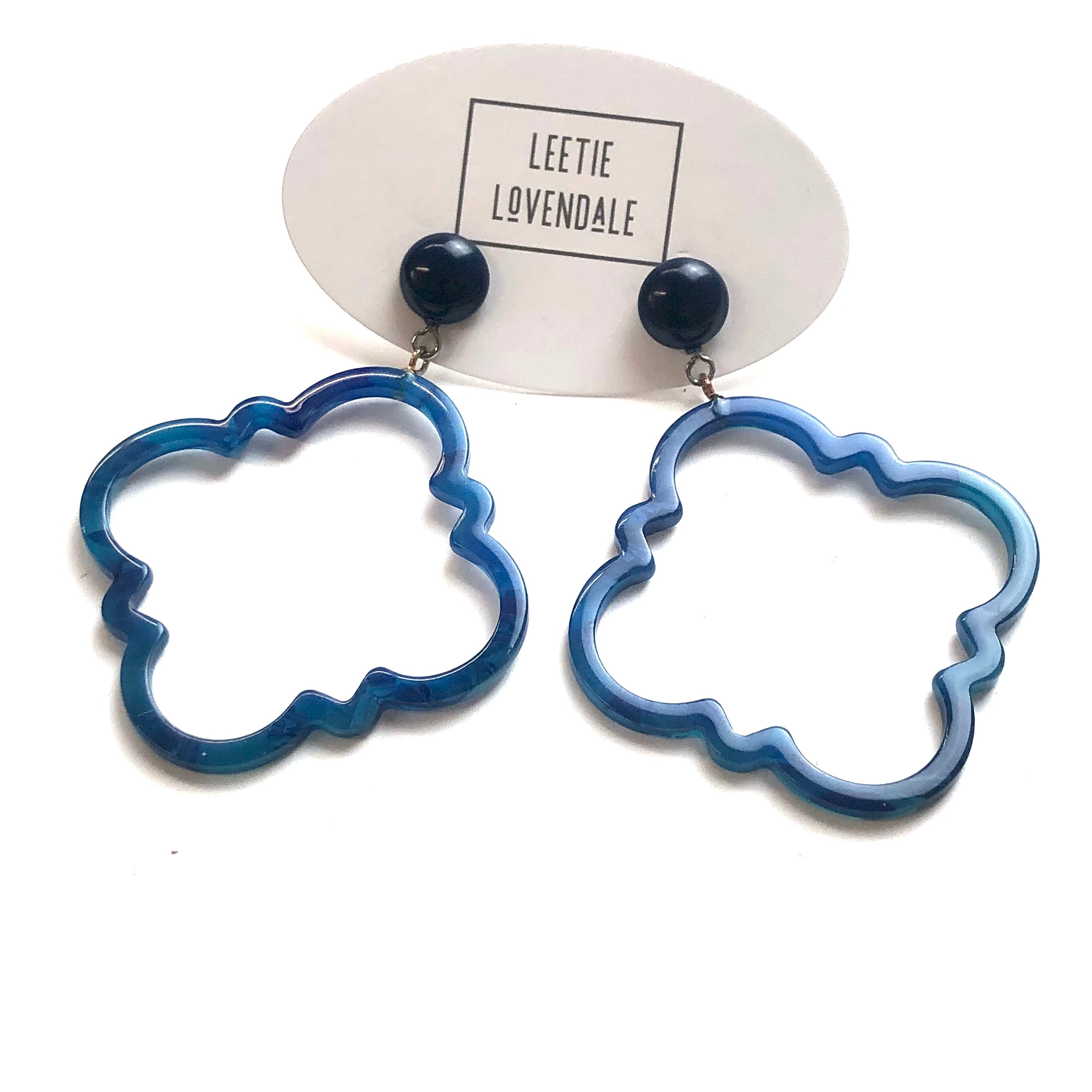 navy blue earrings