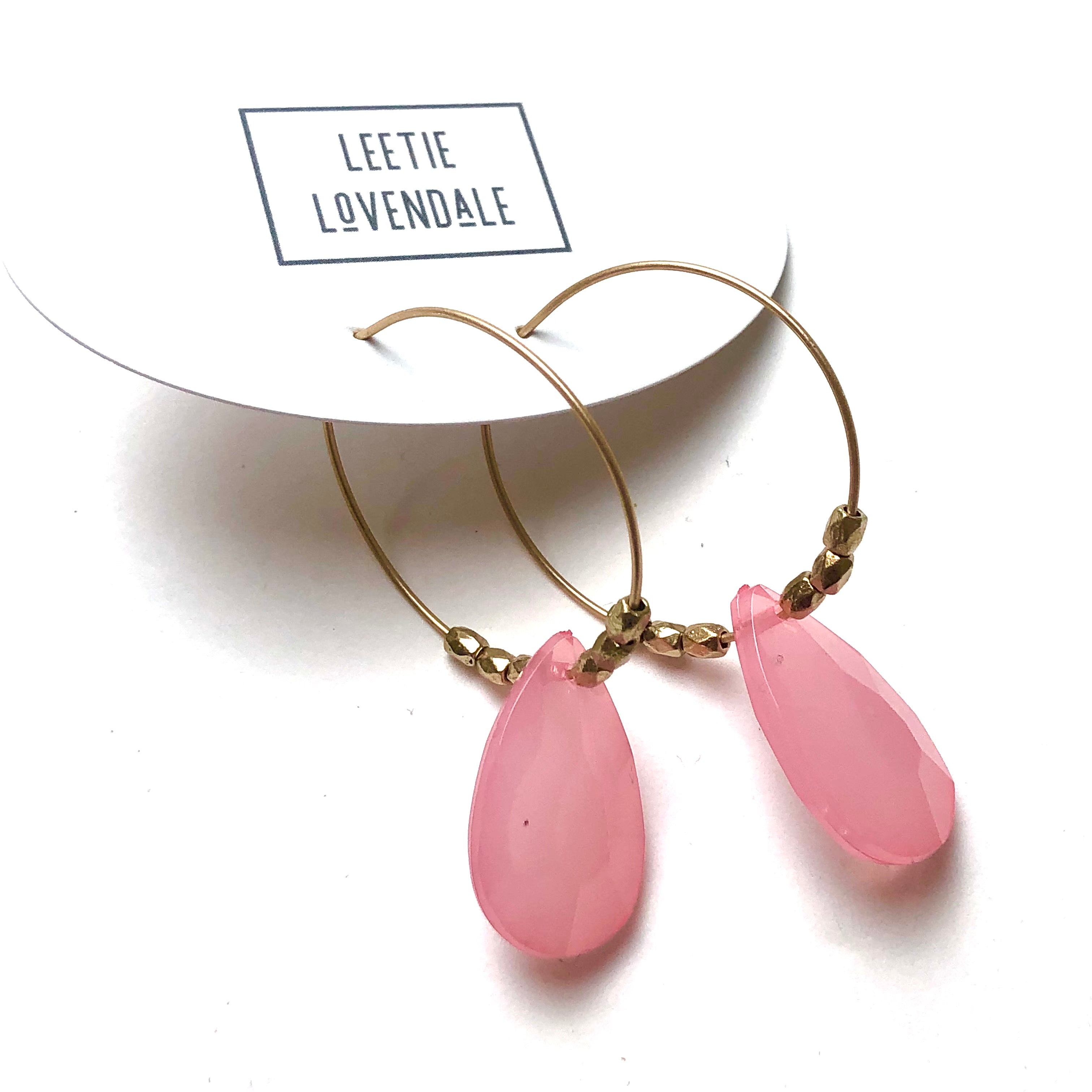 pink brio hoops