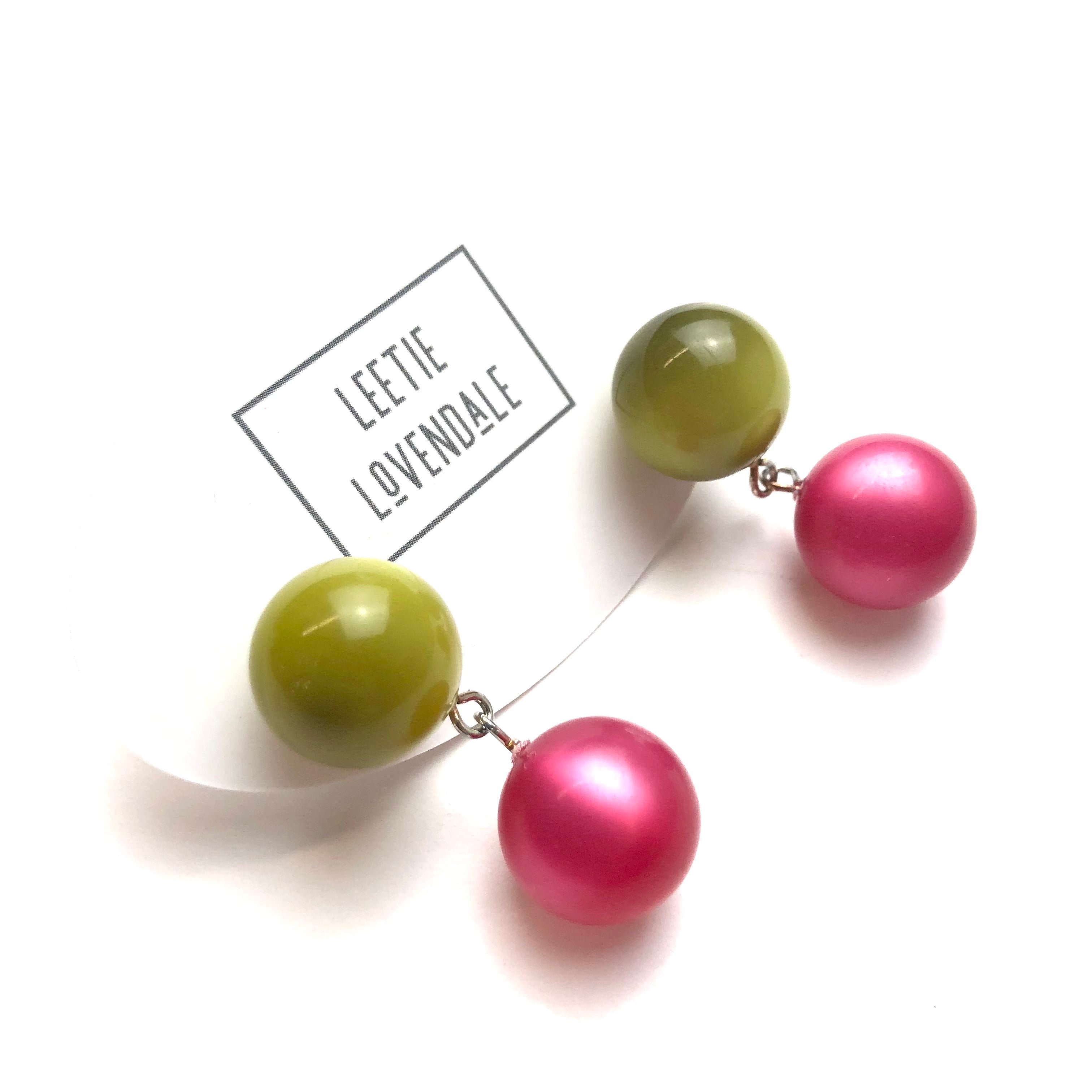 lucite drop earrings