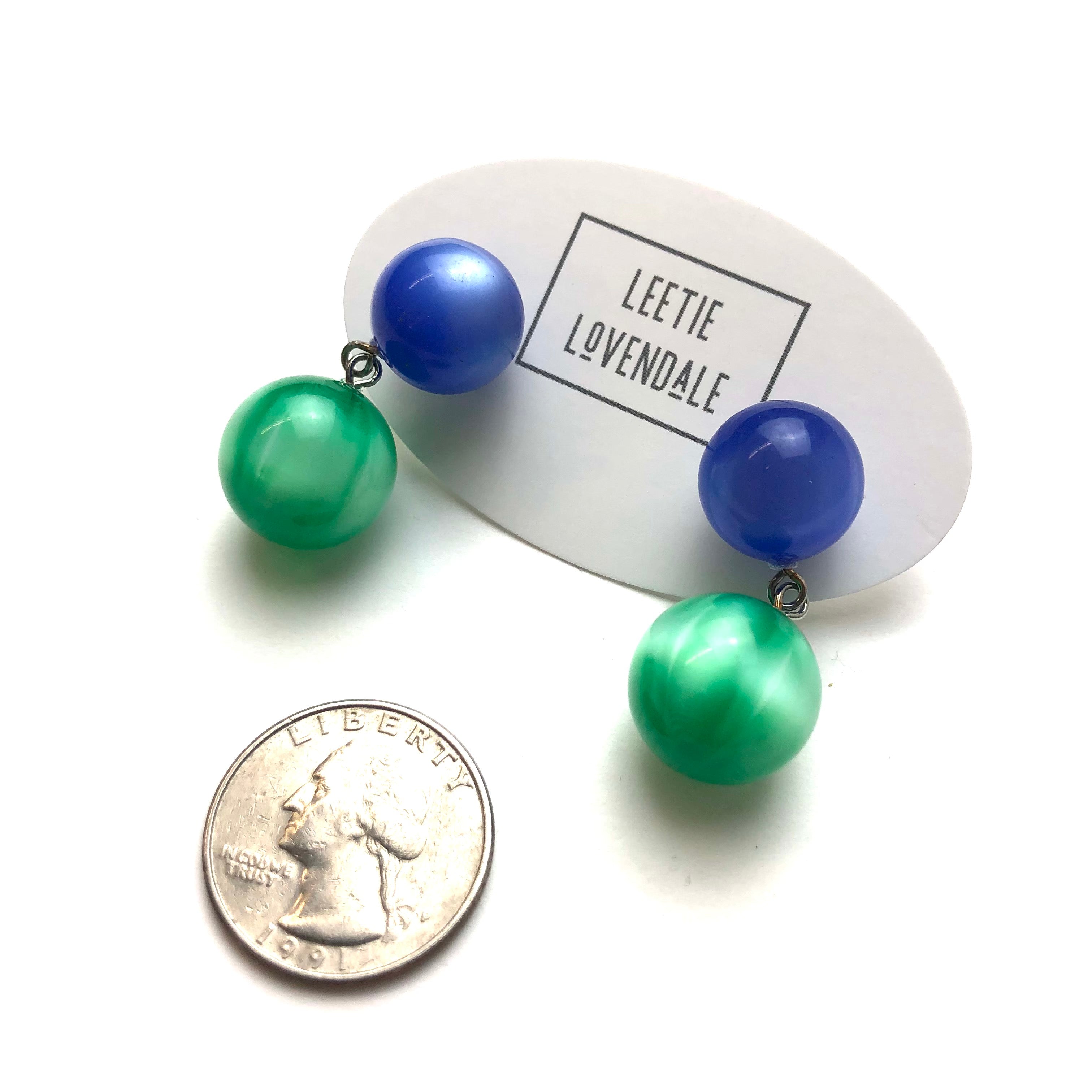 vintage lucite earrings