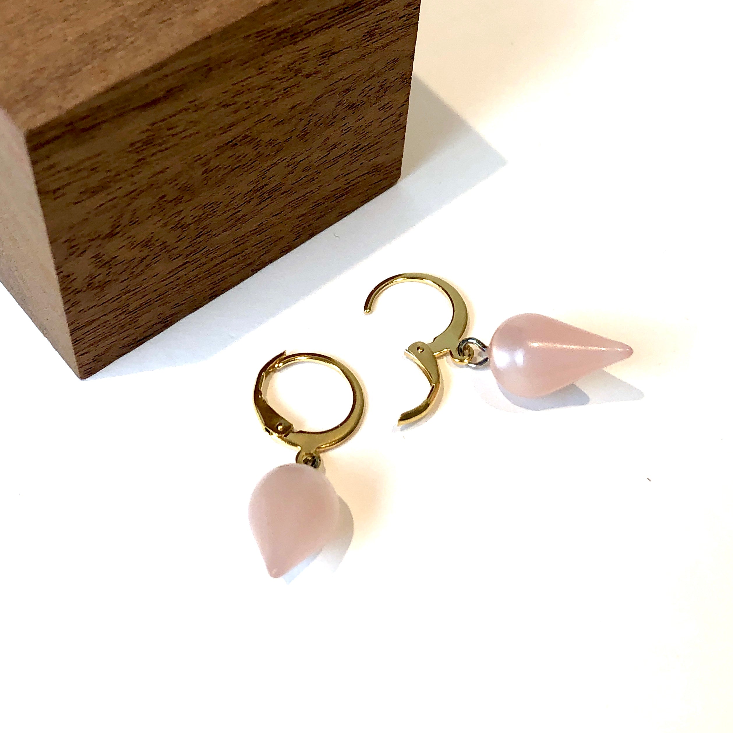 light pink earrings