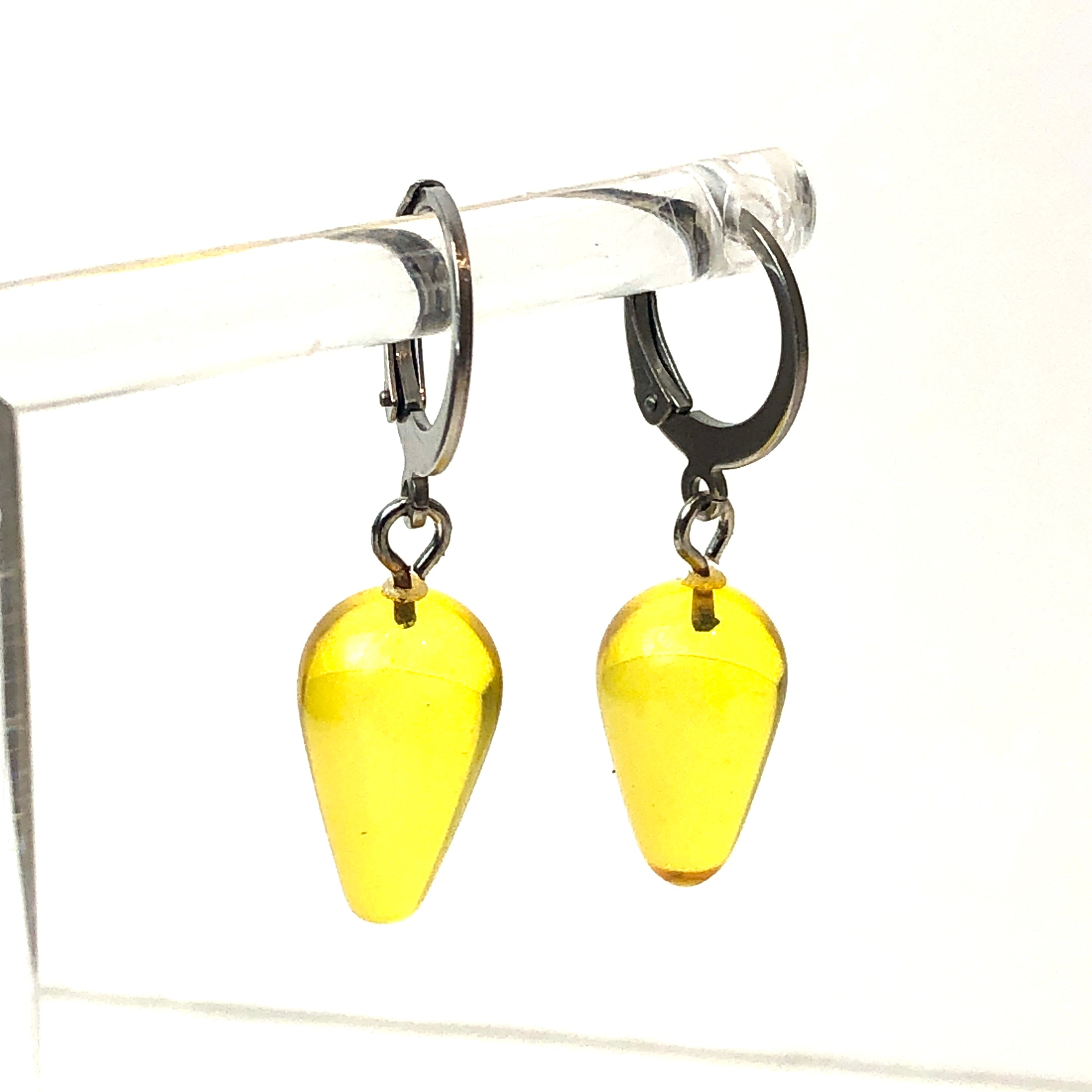 yellow earrings