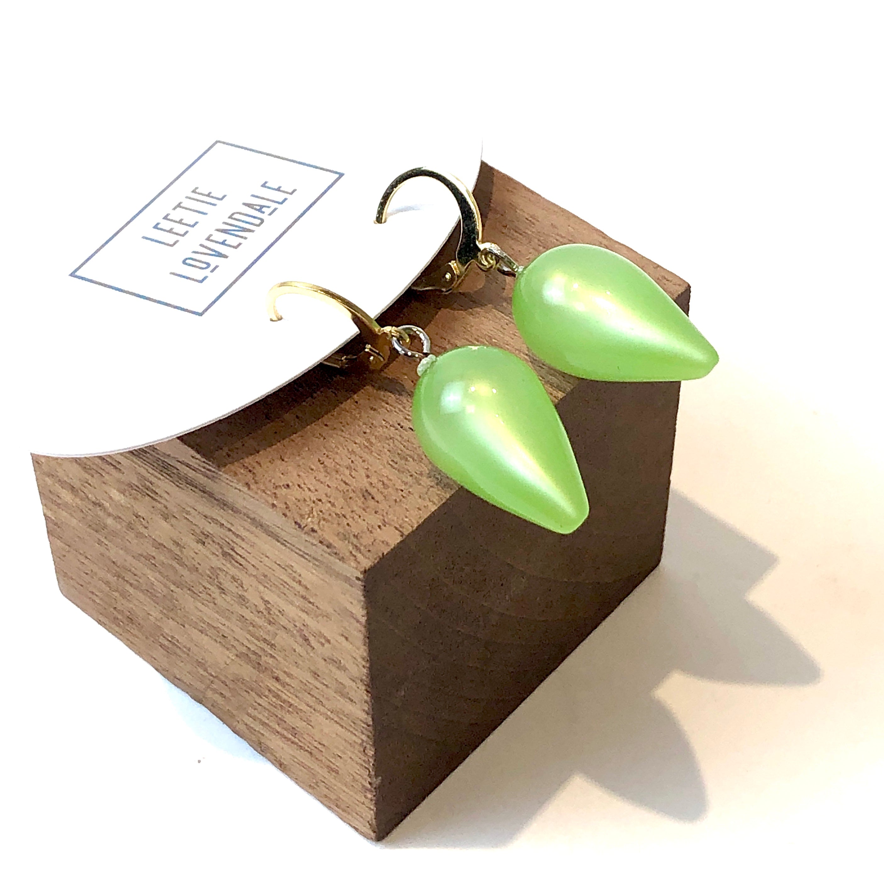 Neon Mint Moonglow Mondo Spike Cuff Hoops