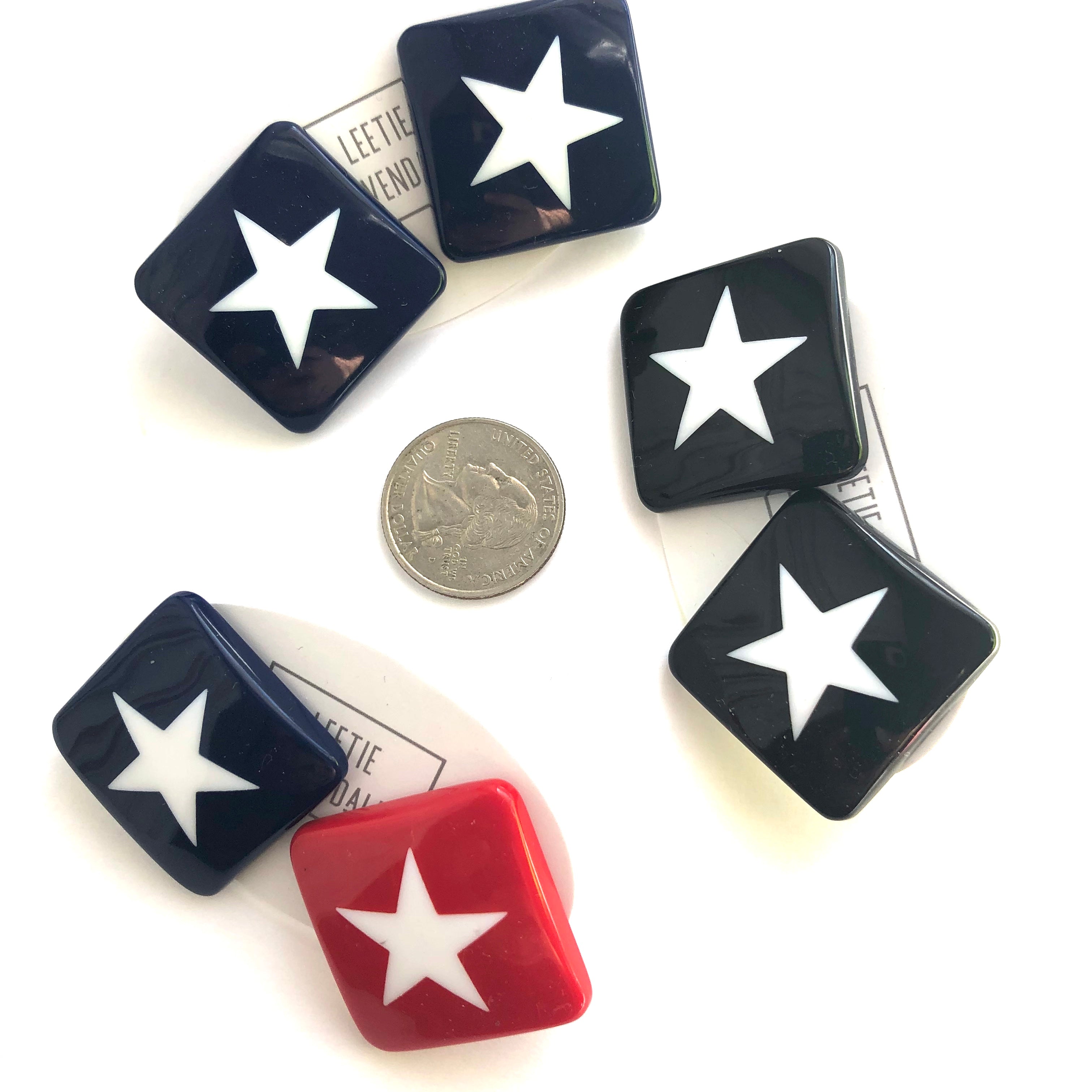 vintage star stud earrings