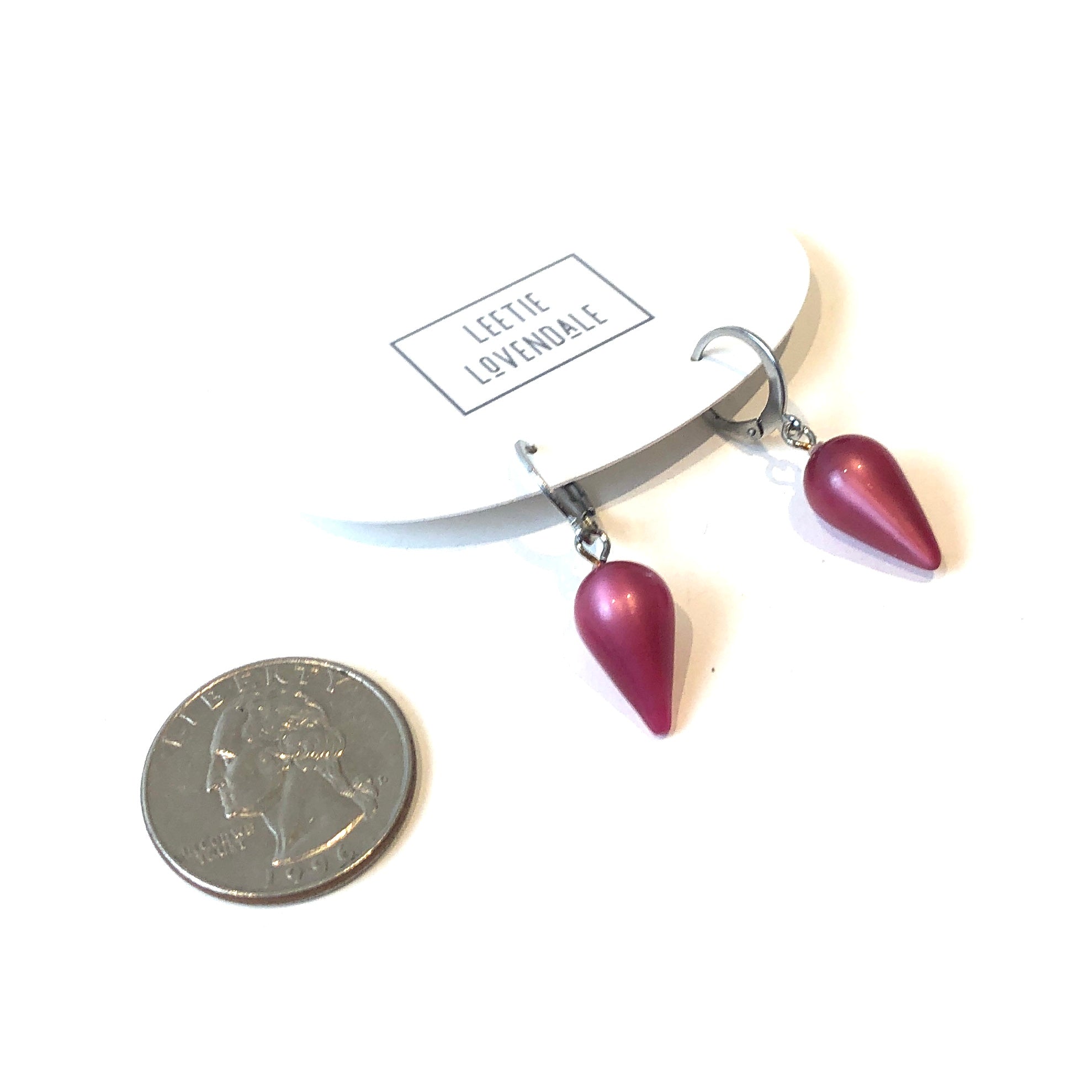 Magenta Moonglow Midi Spike Cuff Hoops