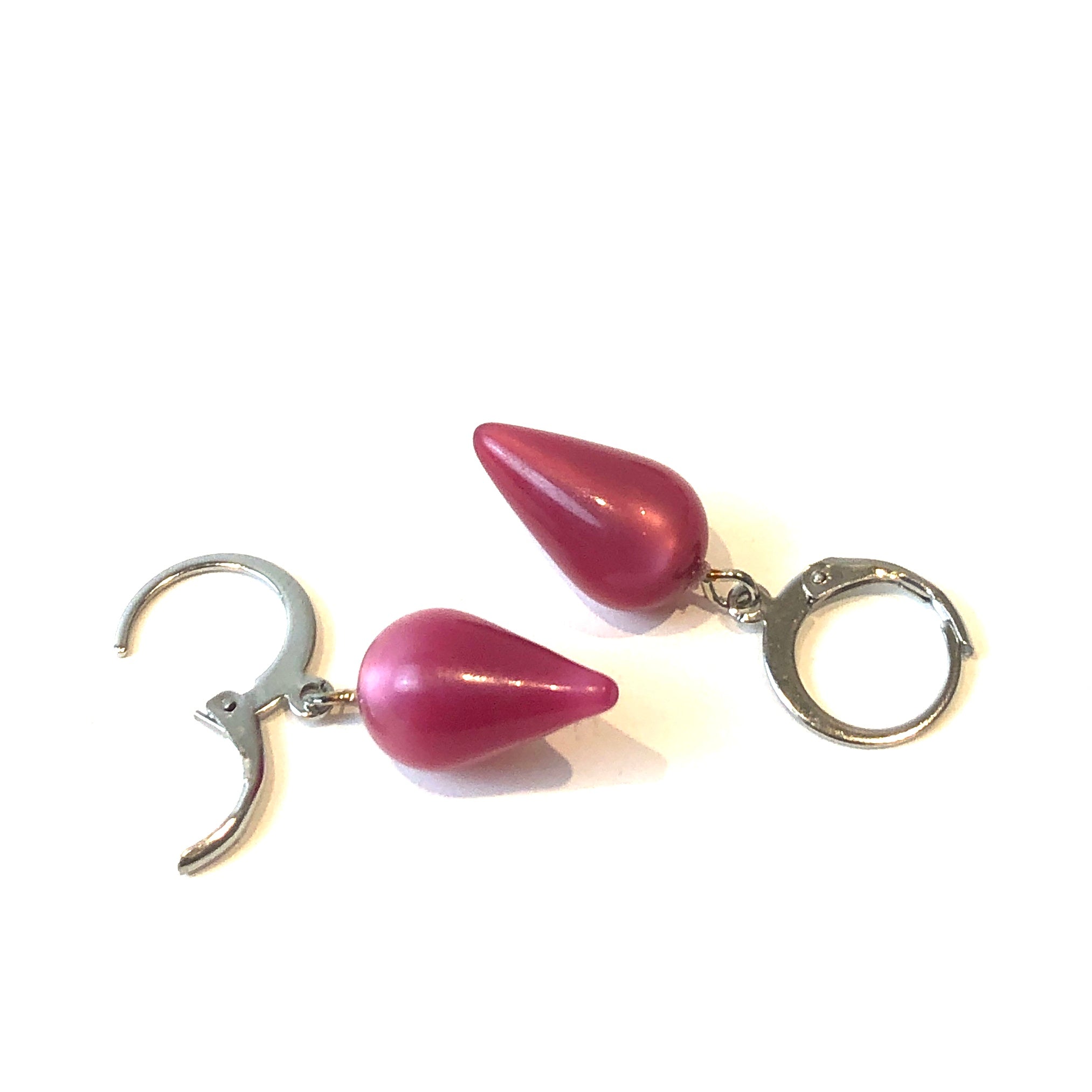 Magenta Moonglow Midi Spike Cuff Hoops