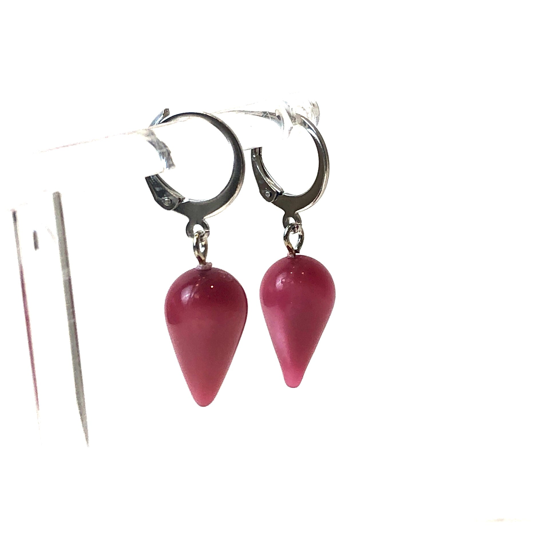 Magenta Moonglow Midi Spike Cuff Hoops