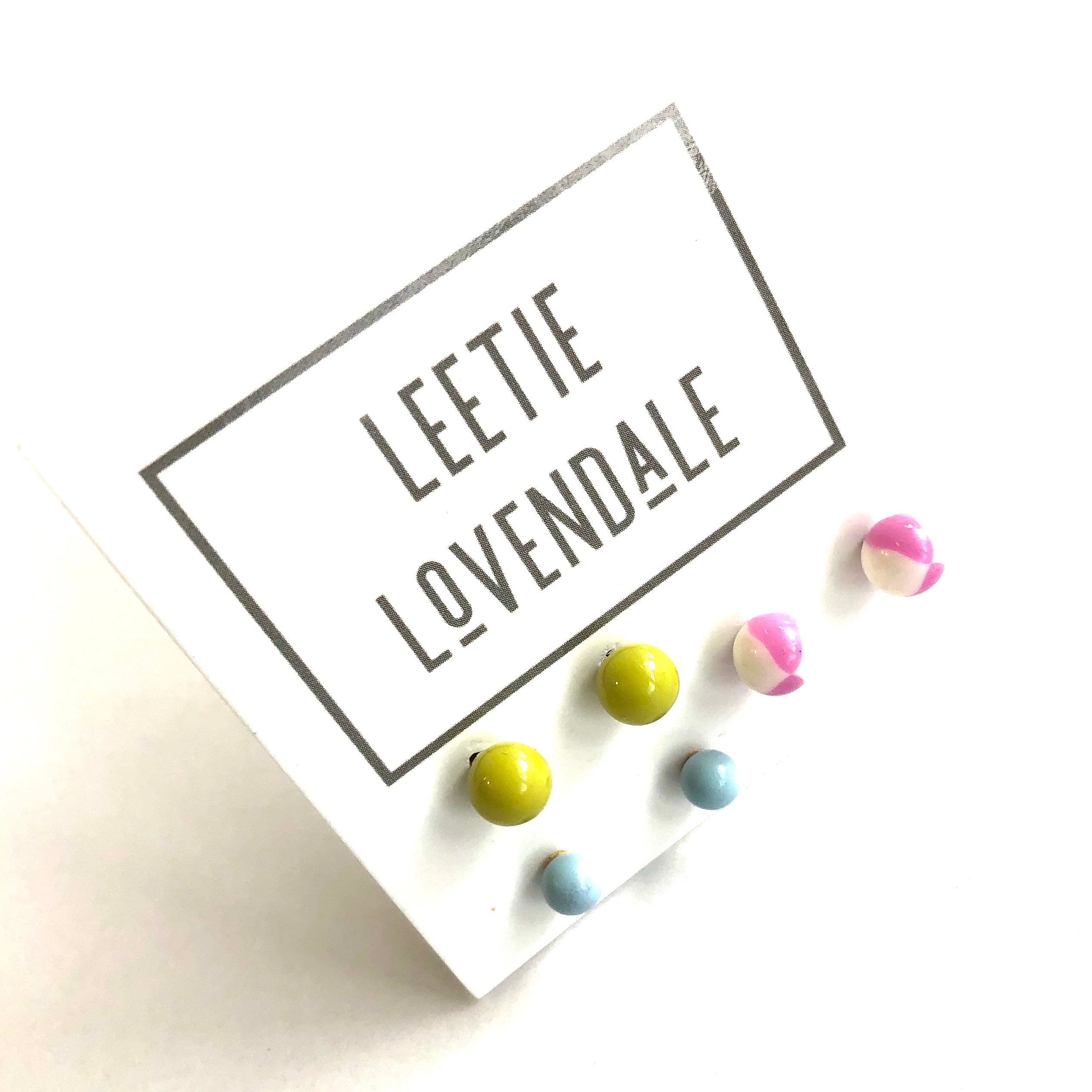 tiny stud earrings set