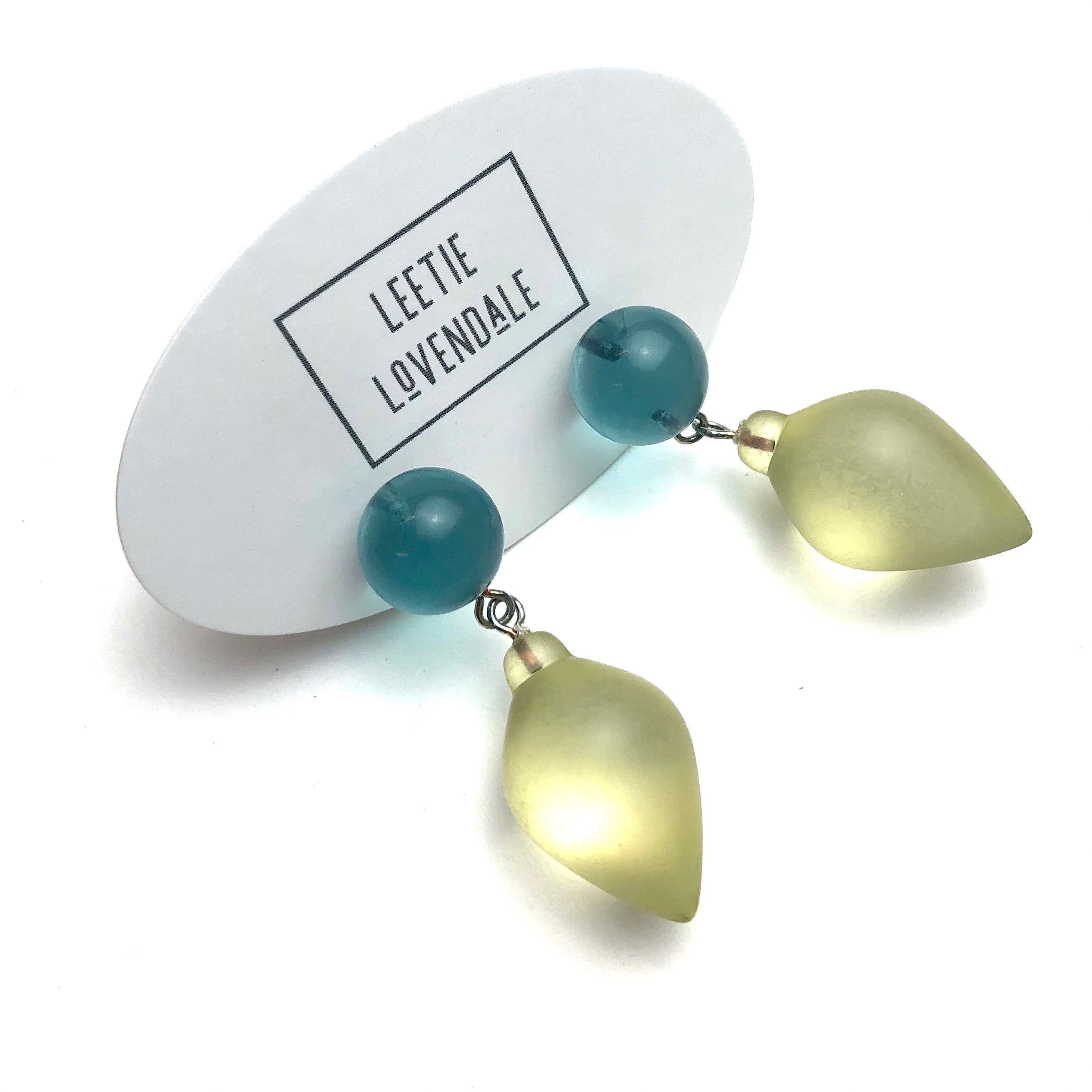 vintage lucite earrings